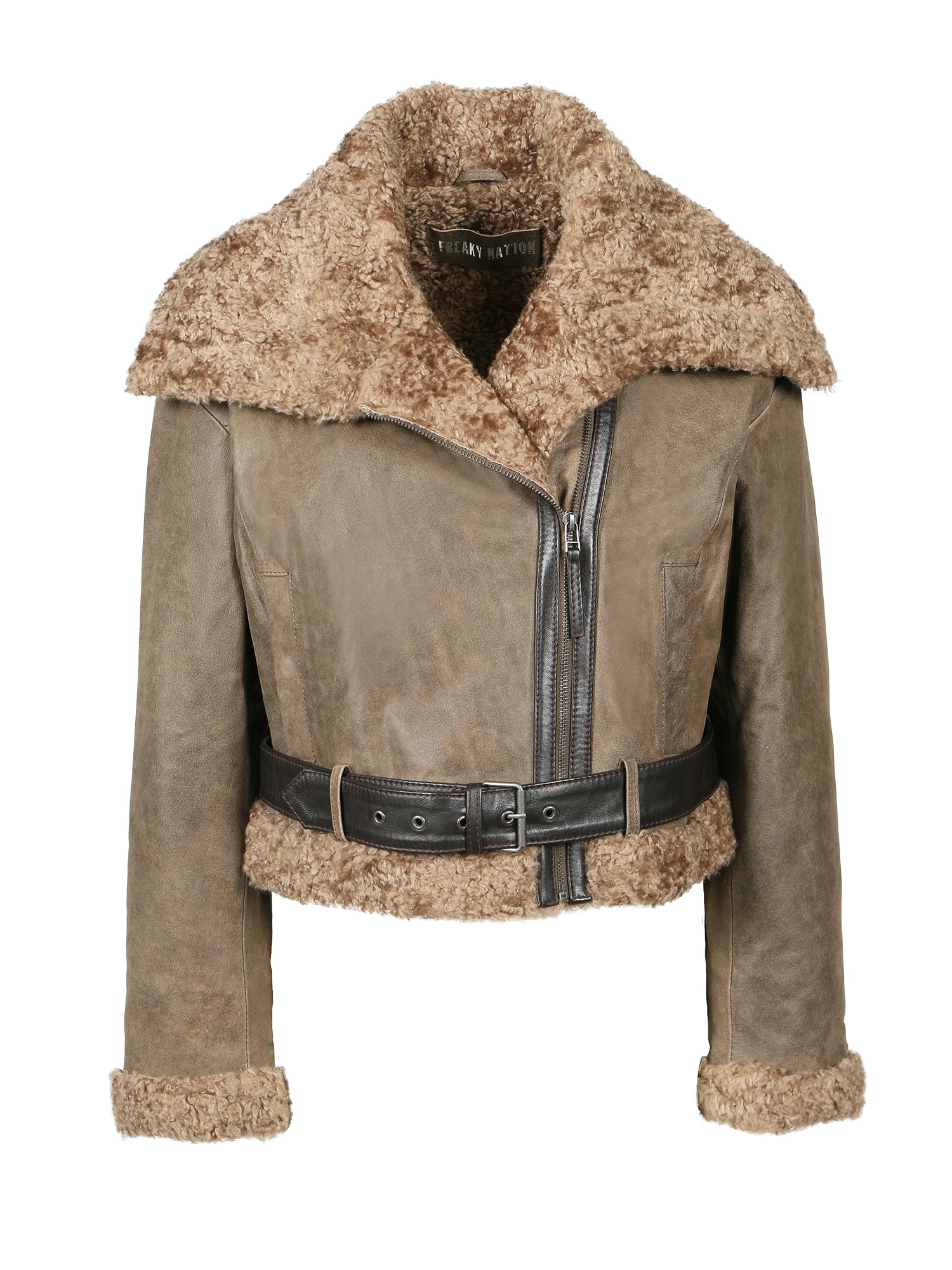 Freaky Nation Lederjacke »Shortjacket-FN«