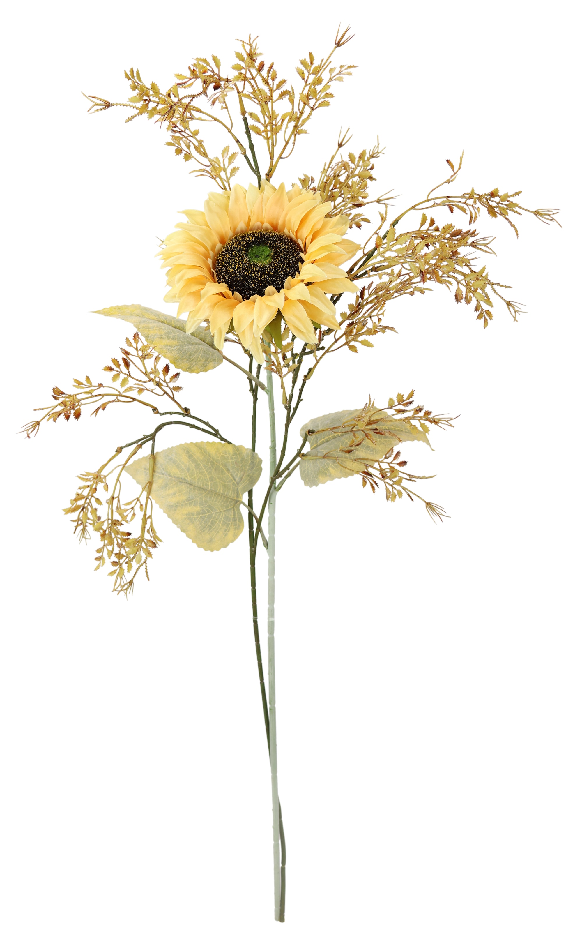 I.GE.A. Kunstblumenstrauß "Kunstblumen Set Sonnenblume", Mit Dekozweig 70cm günstig online kaufen