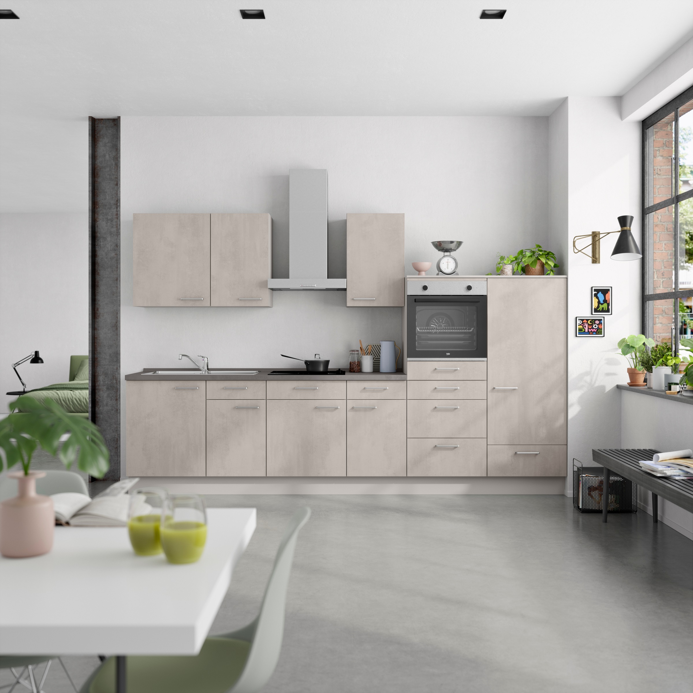 nobilia Küchenzeile ""Riva I"" vormontiert, Ausrichtung wählbar, Breite 330 günstig online kaufen