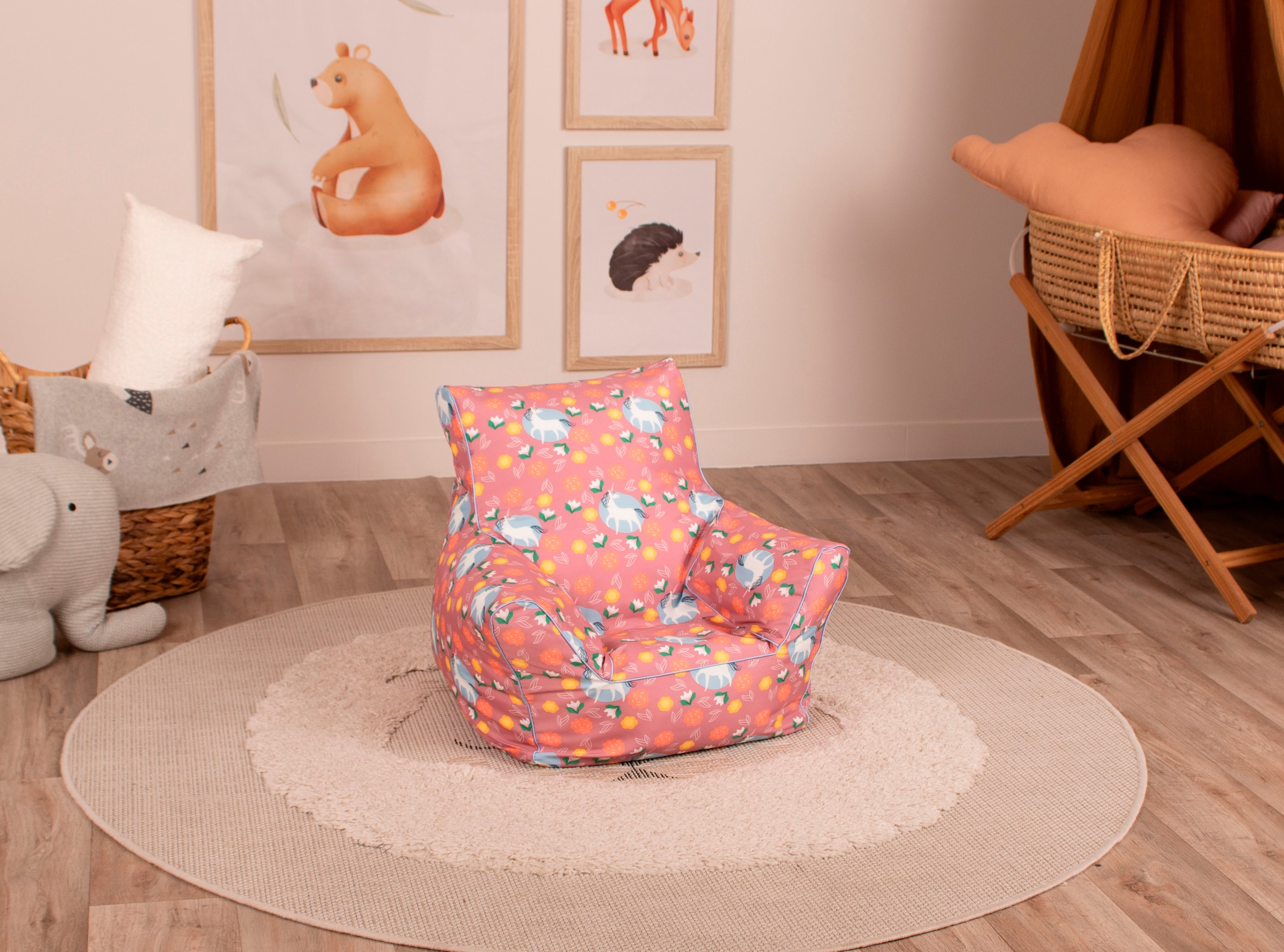 Knorrtoys® Sitzsack »Einhorn pink« für Kinder; Made in Europe