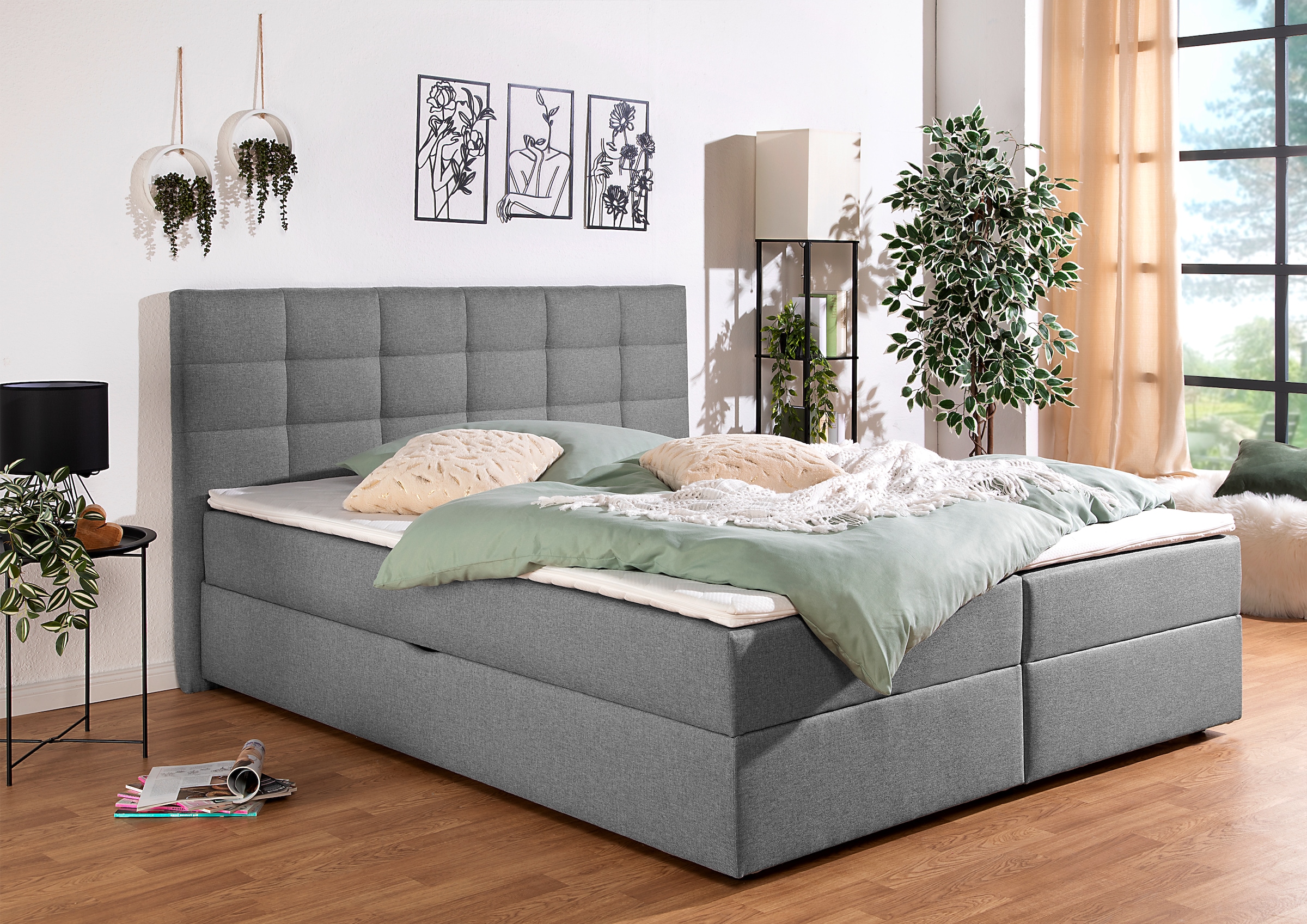 Home affaire Boxbett "Carde" wahlweise mit Bettkasten, in H2, H3 & H4 erhältlich