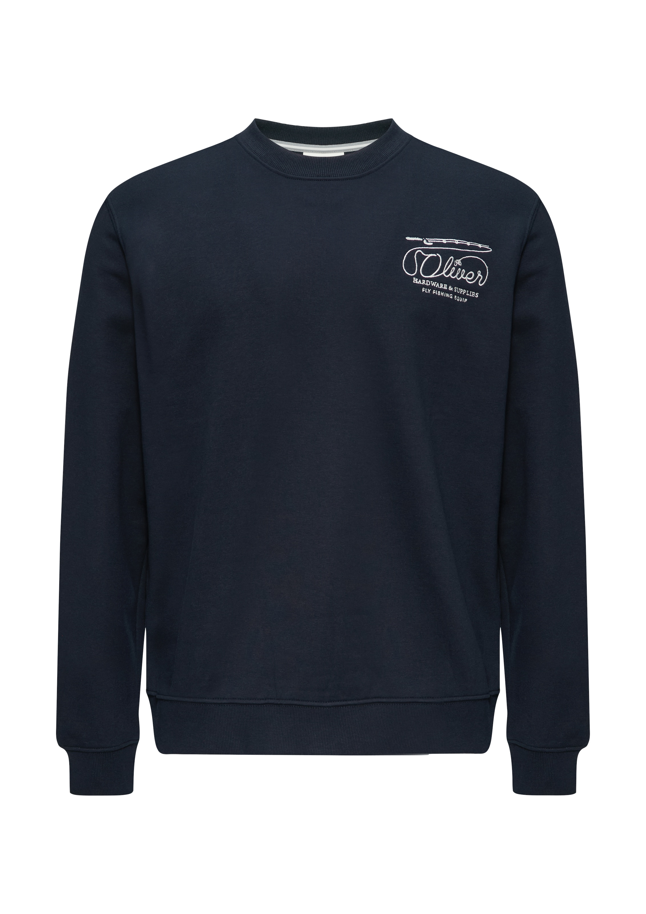 Sweatshirt, mit Logo-Stickerei