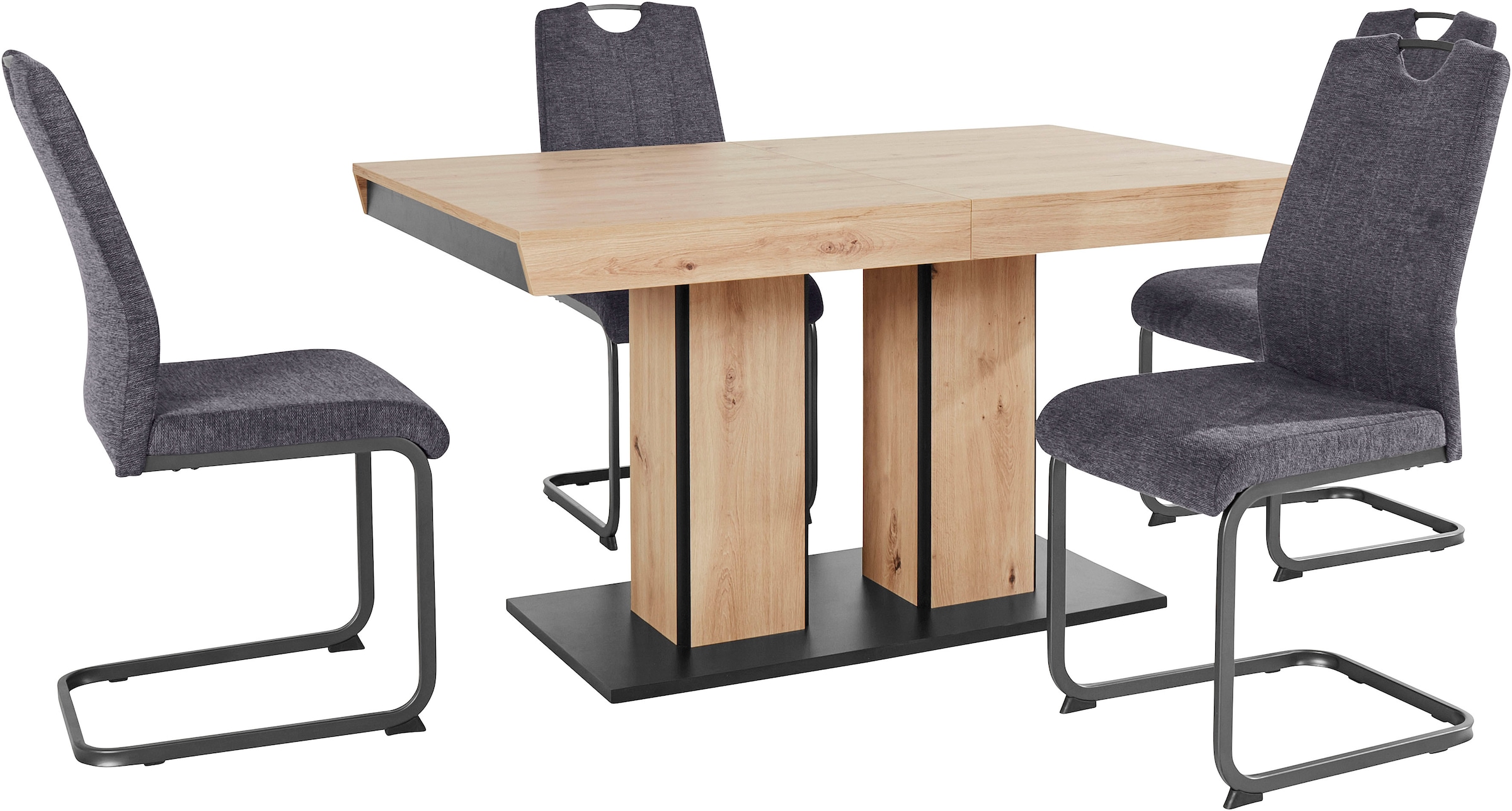 HELA Essgruppe "Tisch ausziehbar 140 -220 cm," Set, 5 Stk. tlg. Belastbarke günstig online kaufen