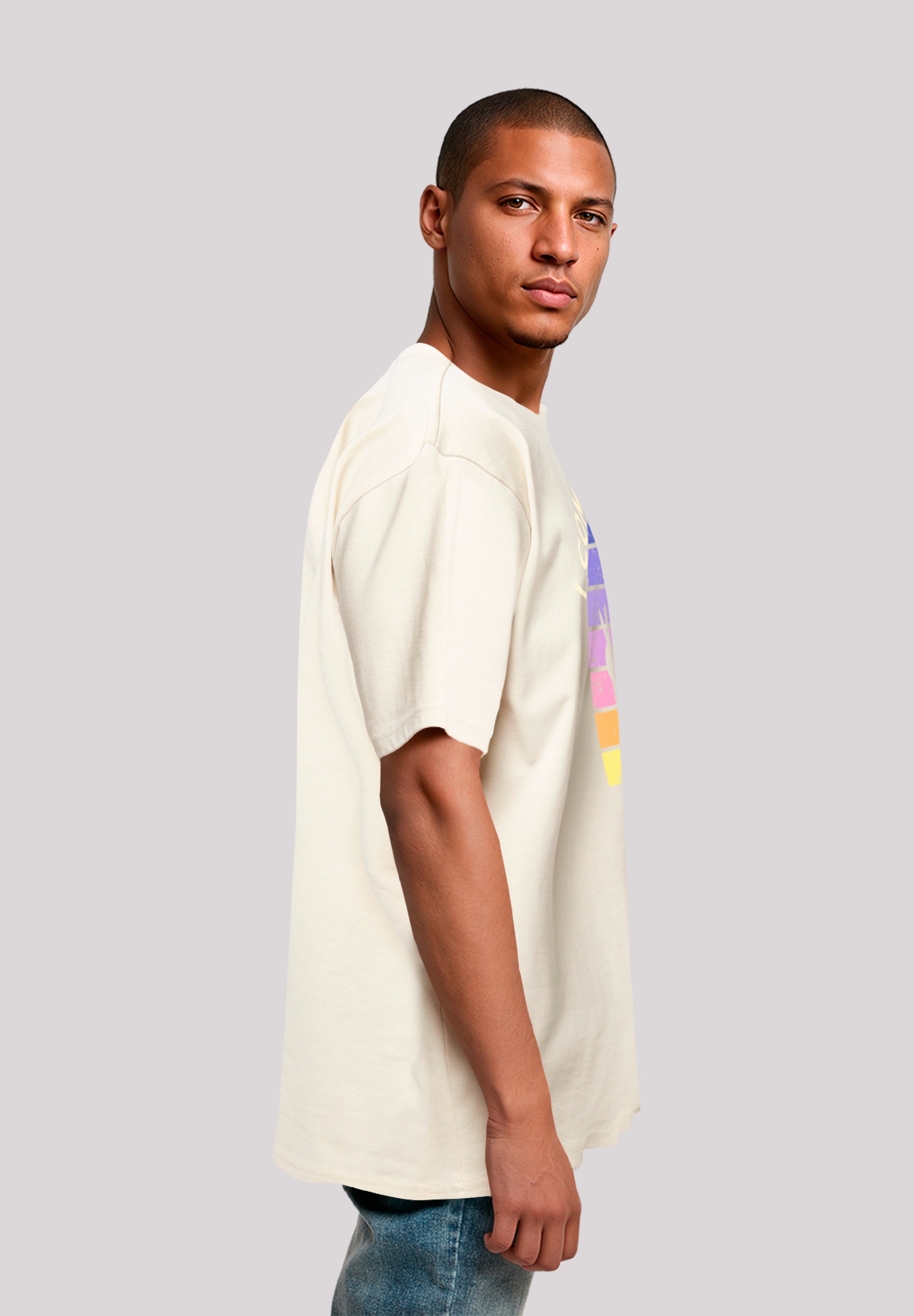 F4NT4STIC T-Shirt »Alien Peace Sunset«, Premium Qualität