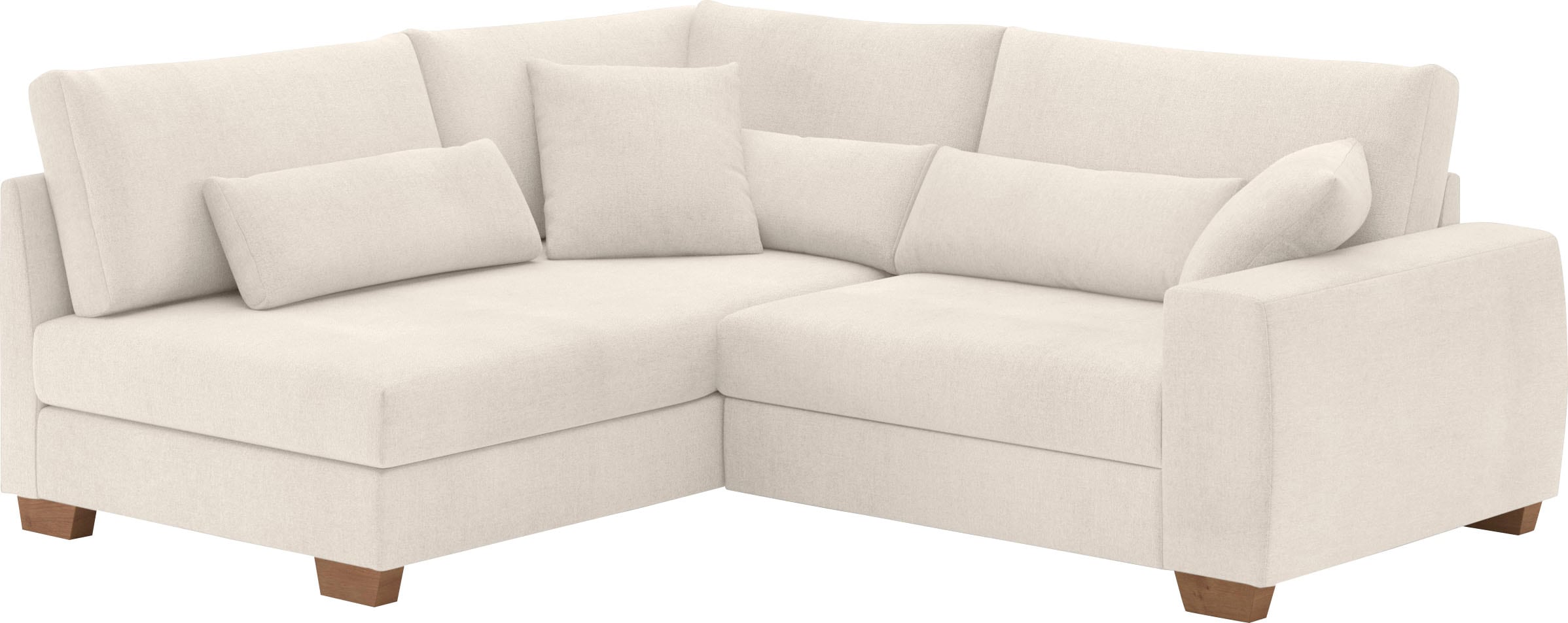 Mr. Couch Ecksofa »Helena L-Form«, Mit Federkern, wahlweise mit Bettfunktion und Taschenfederkern