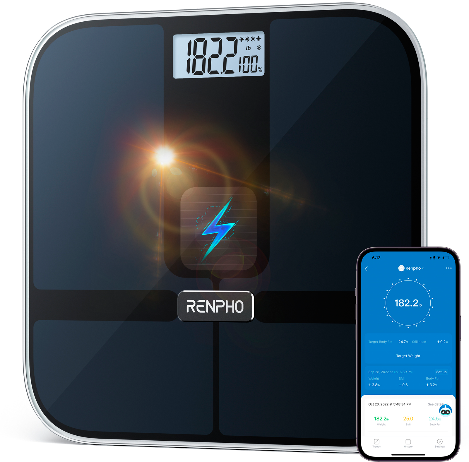 Körper-Analyse-Waage »Elis Solar 2 Smart Body Scale A020«, Smarte...