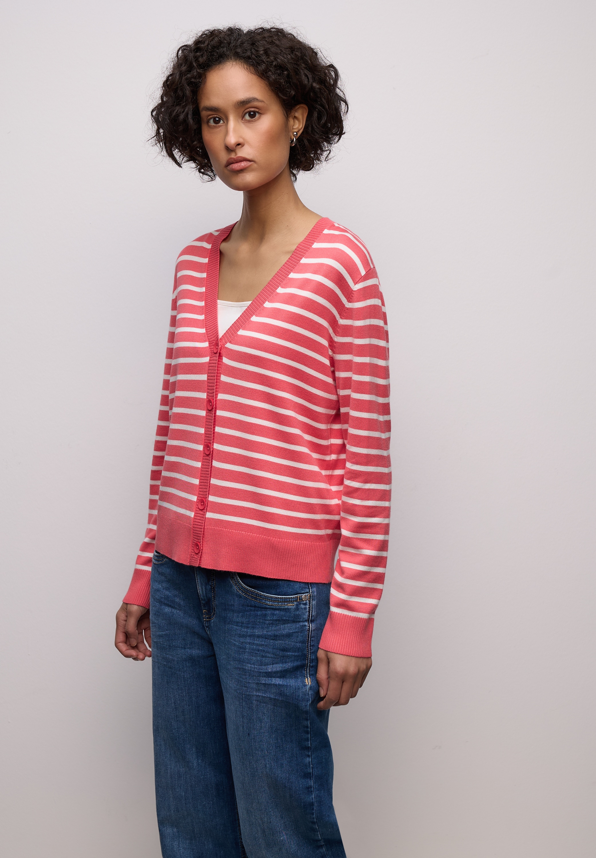 STREET ONE Cardigan mit V-Ausschnitt günstig online kaufen