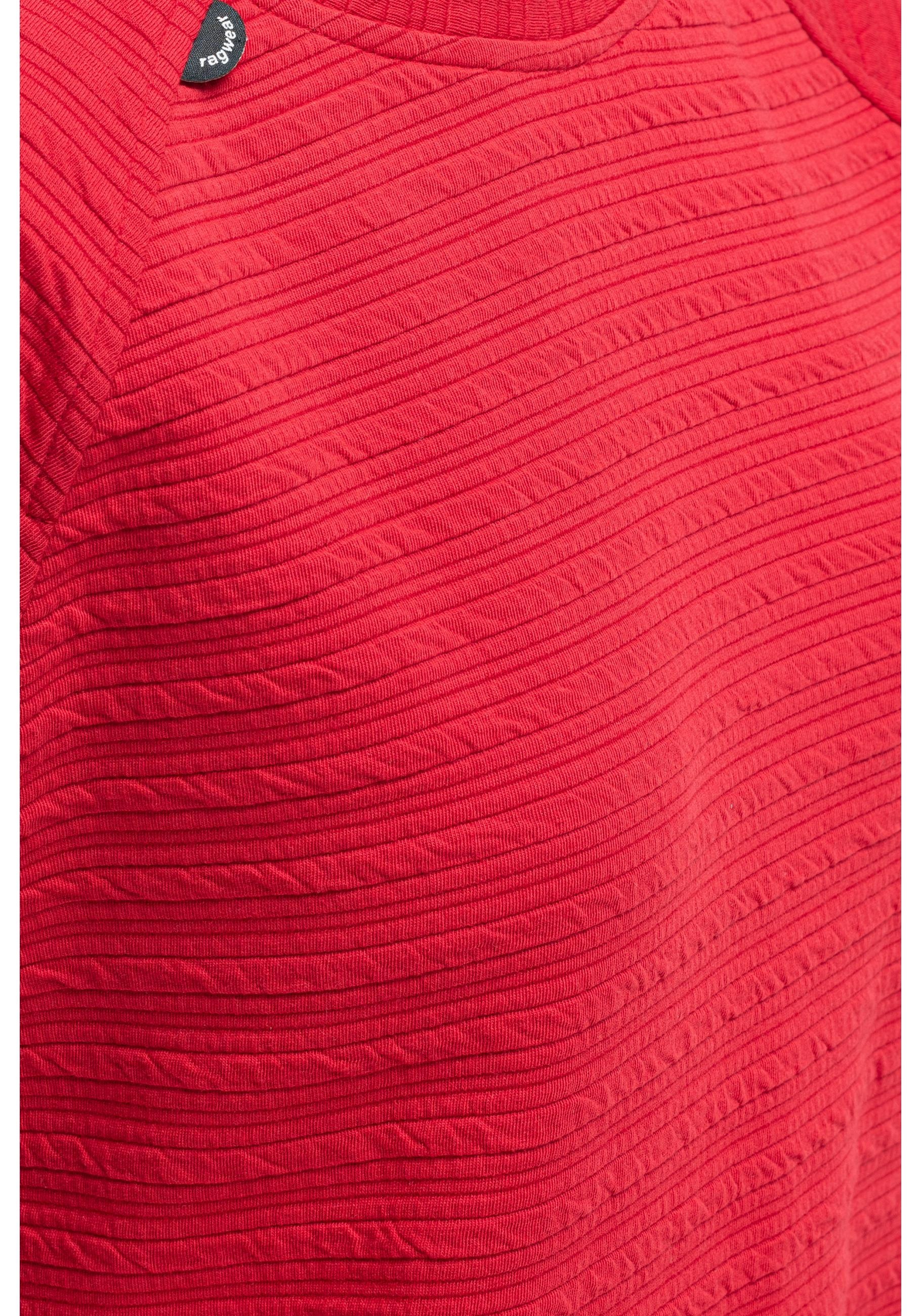 Ragwear Rundhalspullover »Joann Crepe« Leichter Pullover mit gestreifter Prägung
