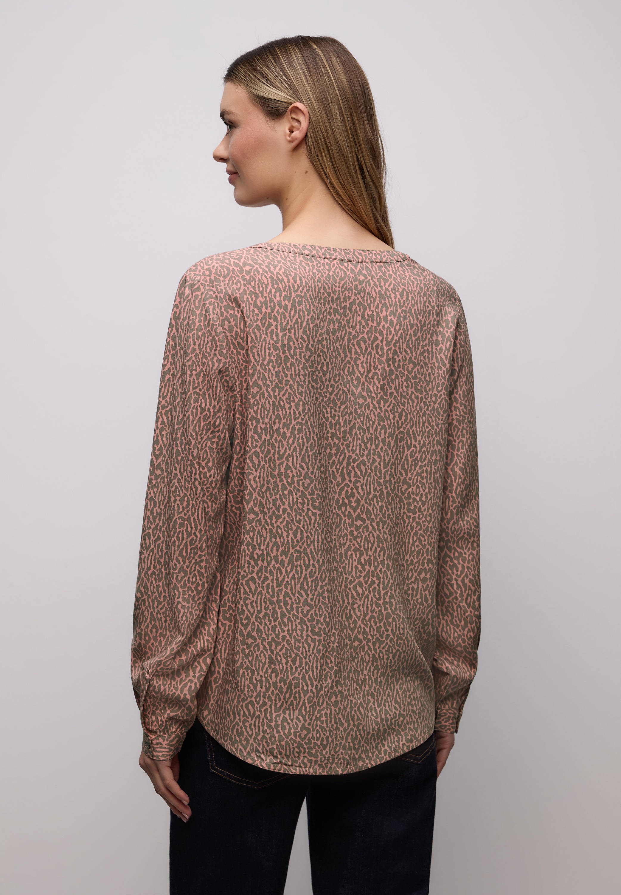 STREET ONE Langarmbluse mit Leoprint