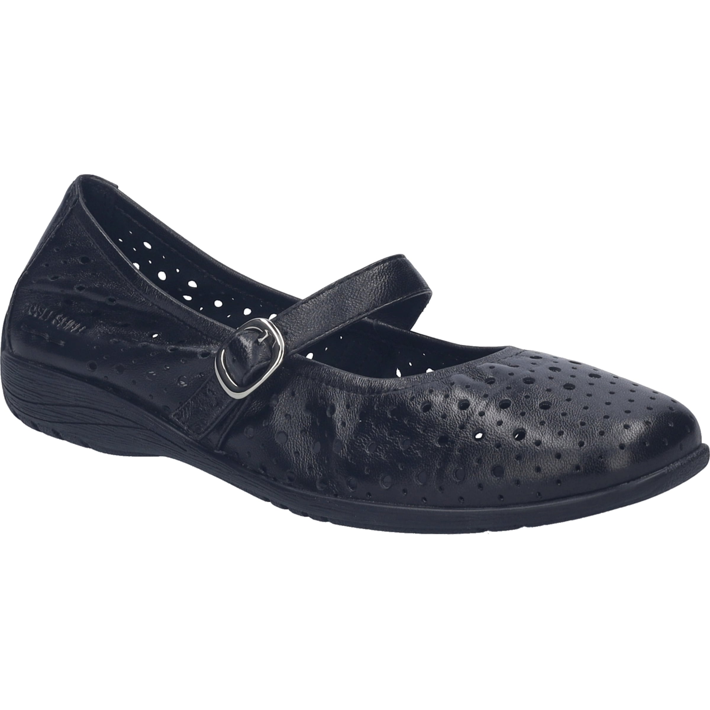 Ballerina JOSEF SEIBEL "Fenja 41, black-black", Damen, Gr. 36, schwarz (schwarz, schwarz), Obermaterial: 100% Rindsleder Leather cow., Schuhe Ballerina