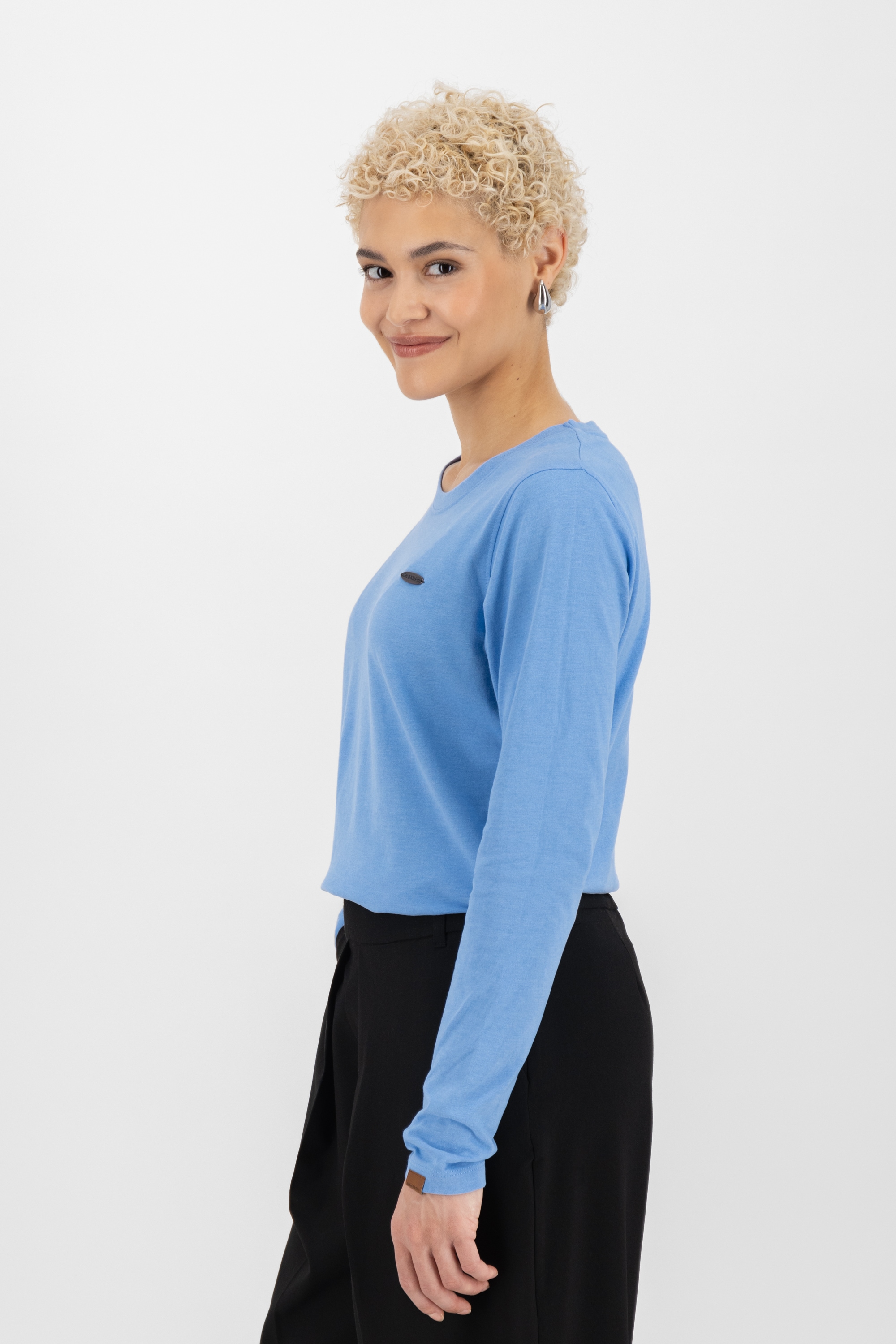 Alife & Kickin Langarmshirt »Damen LeaAK A«, Figurnah geschnittenes Longsleeve Shirt mit Rundhalsausschnitt