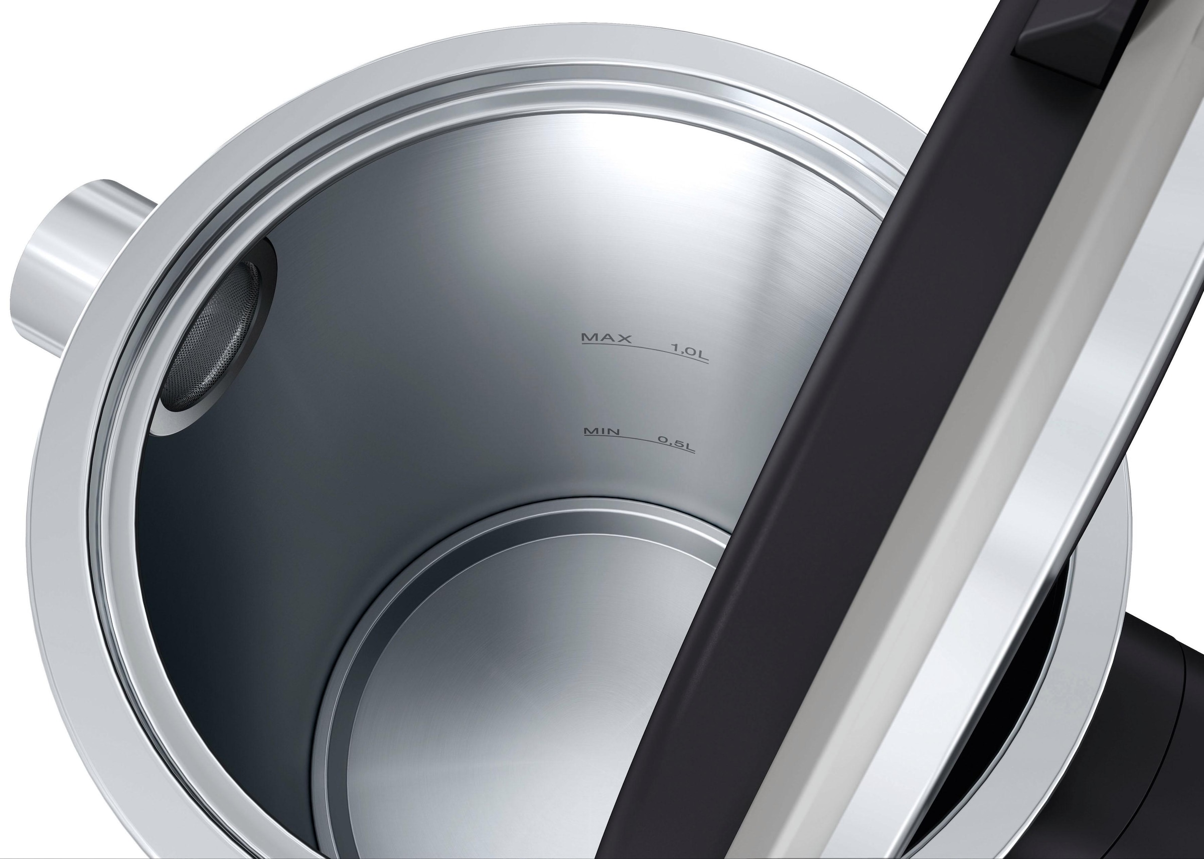 Graef Wasserkocher »WK 402«, 1 l, 1850 W, Edelstahl, schwarz