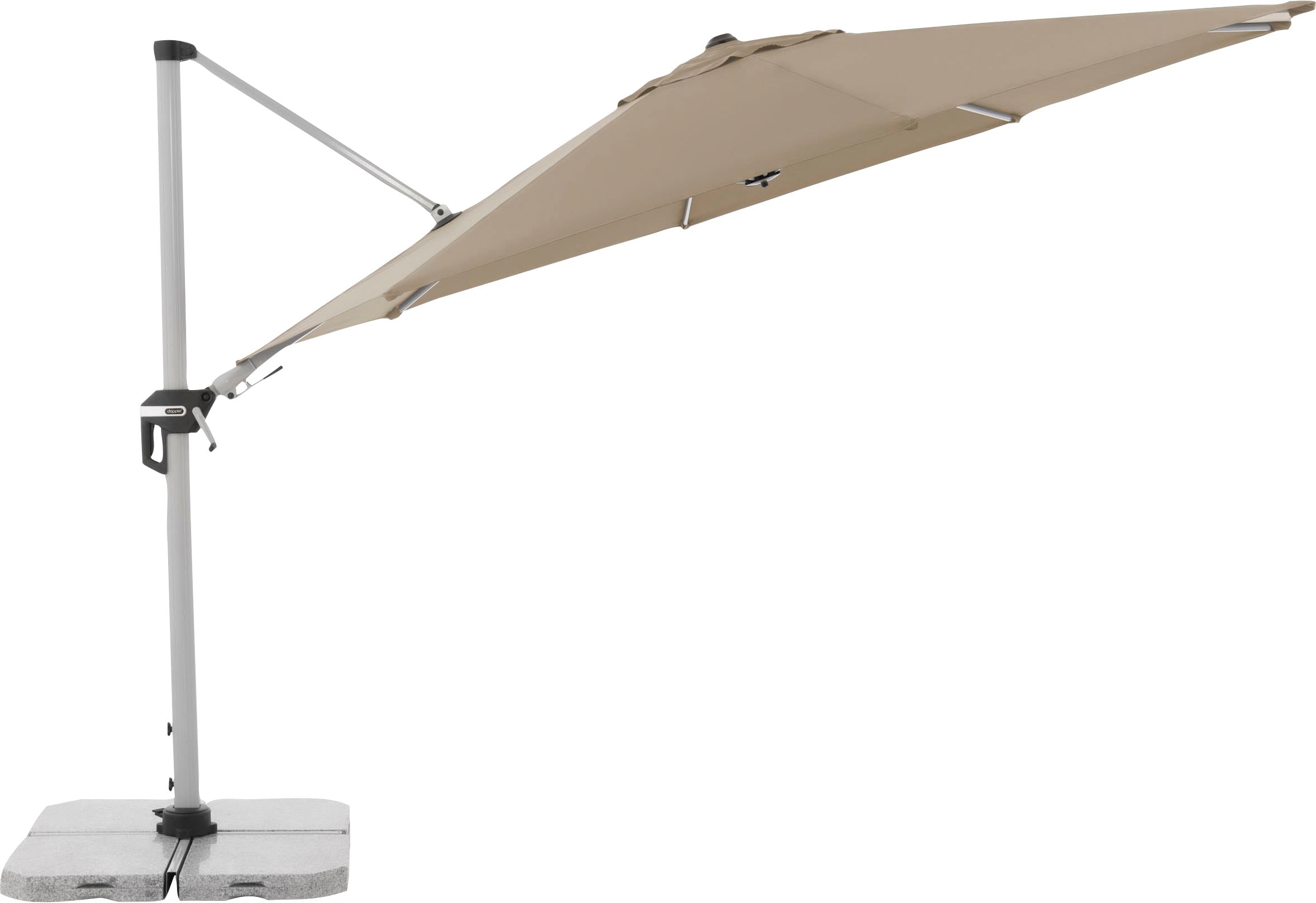 doppler® Ampelschirm, UV-beständig, um 360 Grad drehbar