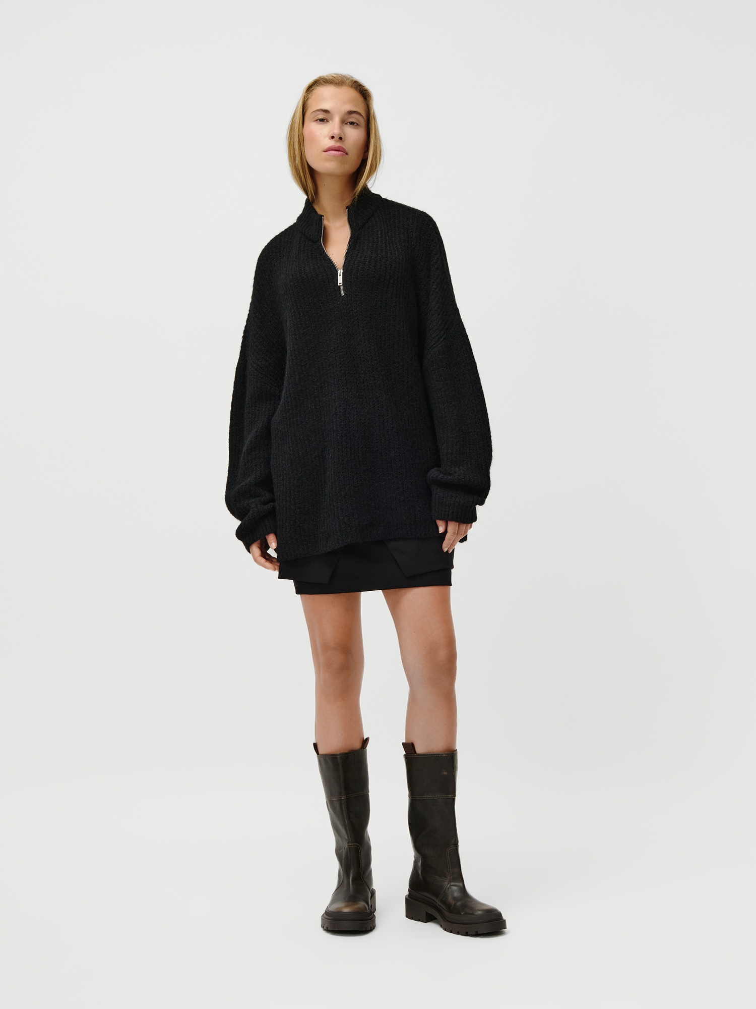 LeGer Strickpullover »Inge, LeGer by Lena Gercke«, Loose fit mit Rundhalsausschnitt