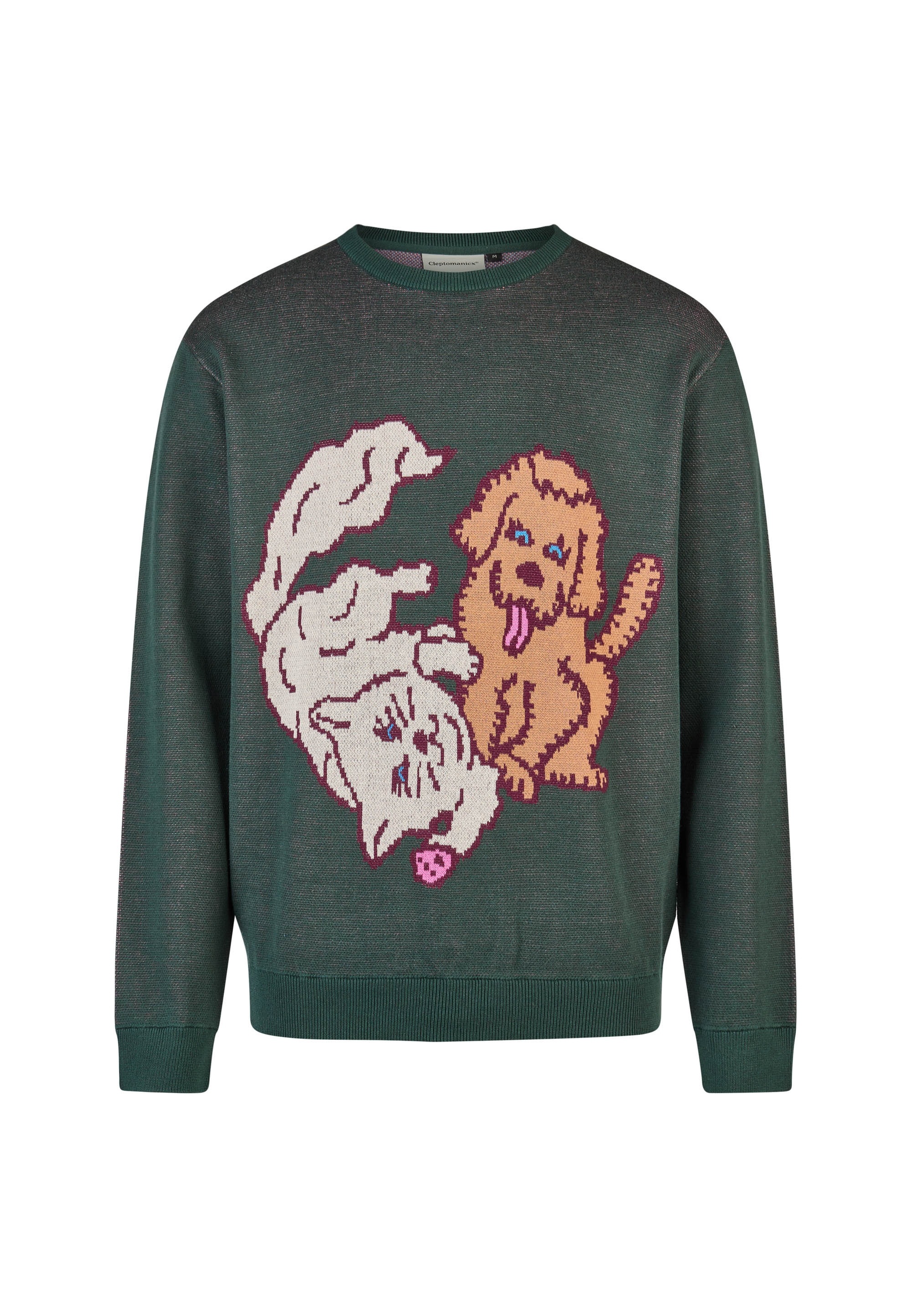 Cleptomanicx Strickpullover "Cat & Dog", mit lockerem Schnitt günstig online kaufen