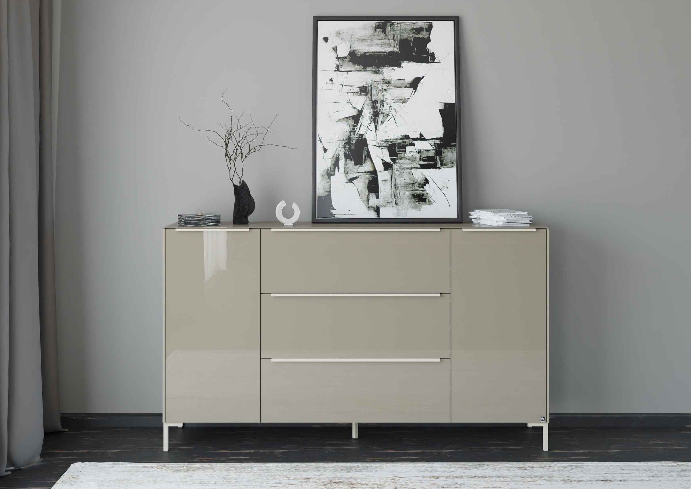 set one by Musterring Sideboard "Reno" 1 Stk. tlg. Mit Winkelfuß in diversen Farben, 108 cm Höhe & Farbauswahl