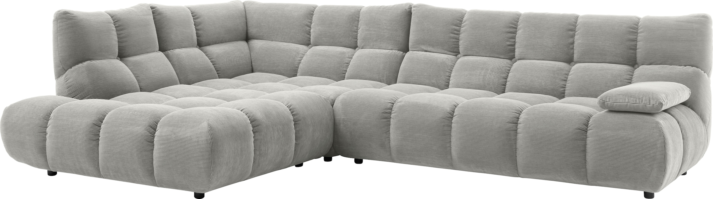 Home affaire Ecksofa "Cozy Bubble, mit klappbarer Armlehne, Breite 324 cm" günstig online kaufen