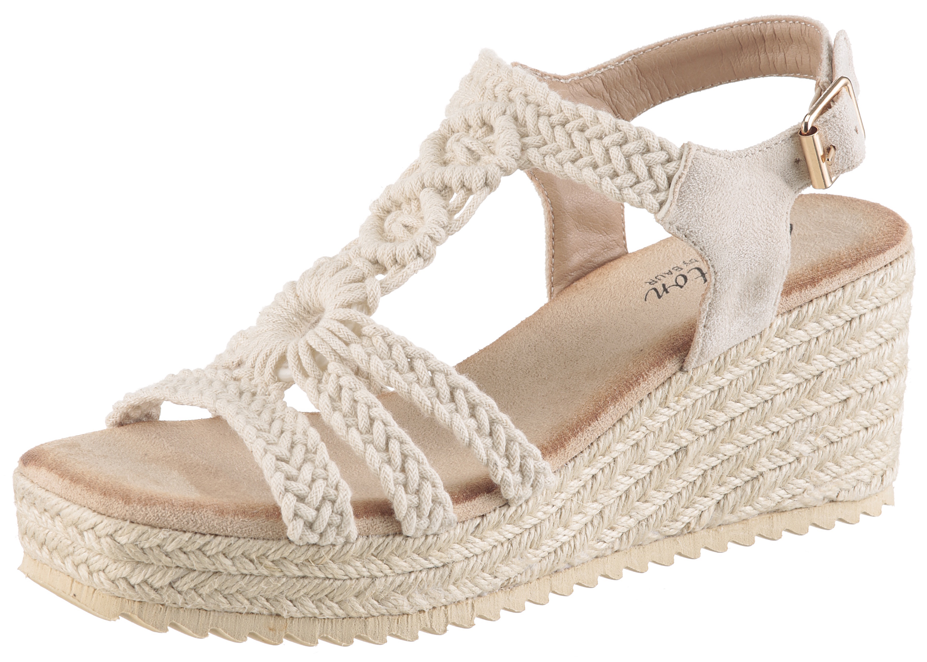Aniston SHOES Keilsandalette "Upper" Sommerschuh, Urlaubsschuh, Ethno-Look - NEUE KOLLEKTION