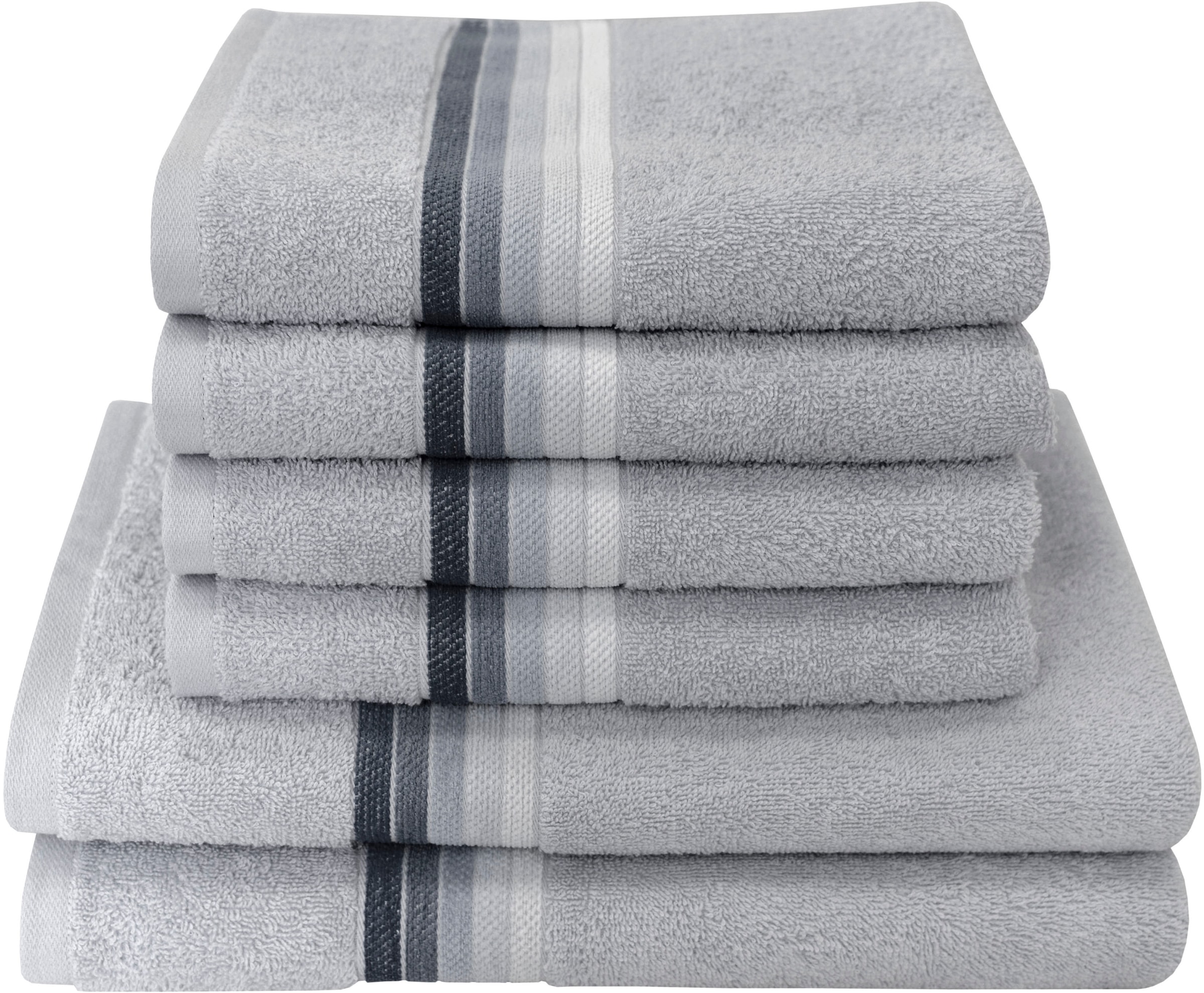 Dyckhoff Handtuch Set "Chenille" Set 6 Stk. Frottier Set beinhaltet: 4x Han günstig online kaufen