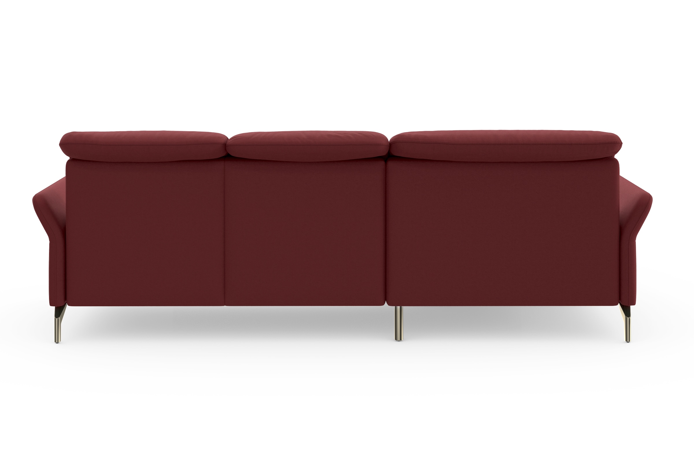 sit&more Ecksofa »Fashion L-Form«, wahlweise mit Kopfteilverstellung, Vorziehsitz, motorisch, Nickelfüße