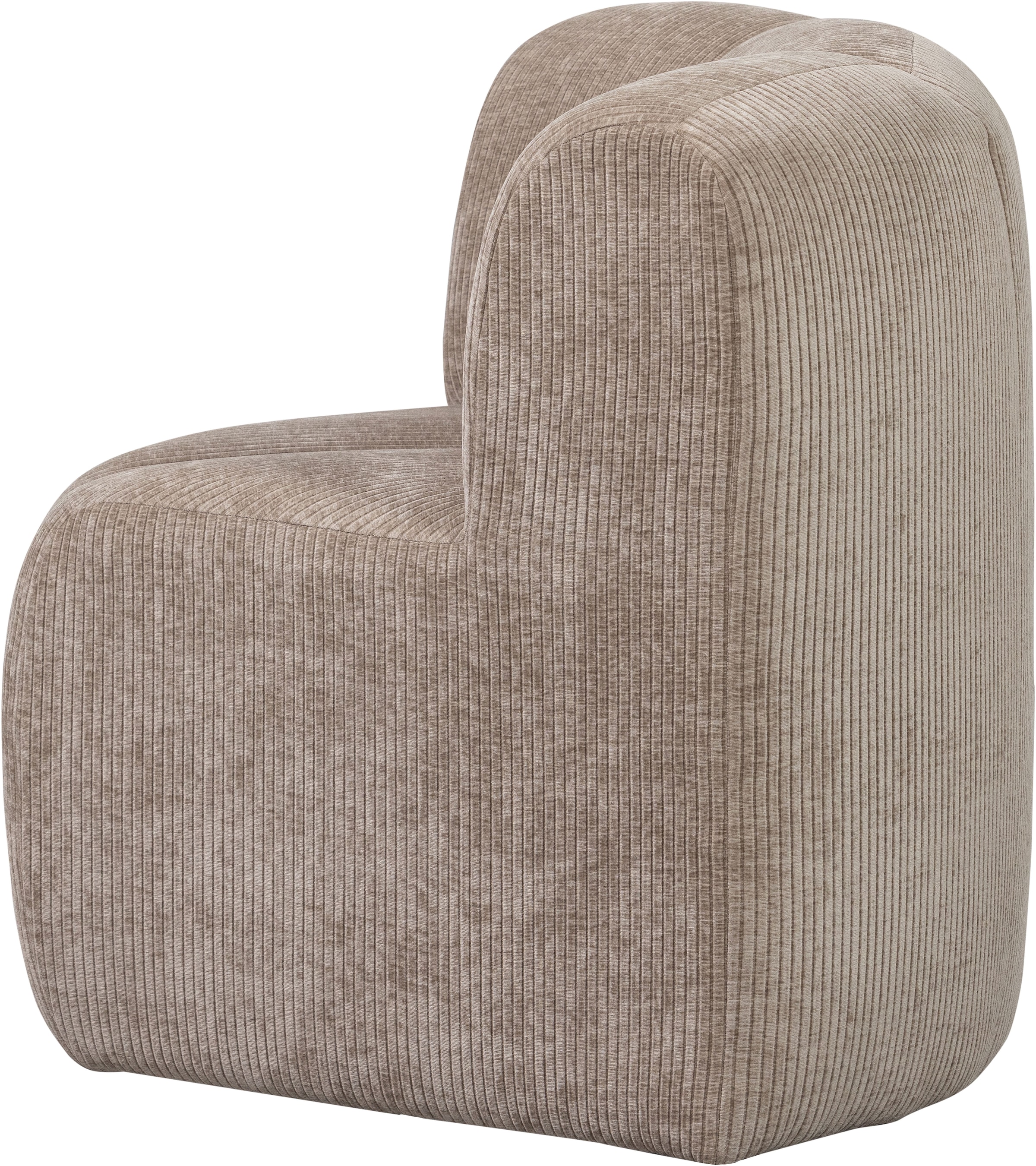 WOOOD Sofa-Eckelement »Mojo mit Rückenlehne und Jacquard-Rippenbezug B 83 x T 83 x H 83 cm« Ausgezeichnete Verschleißfestigkeit, Tragkraft 120 kg, kombinierbar