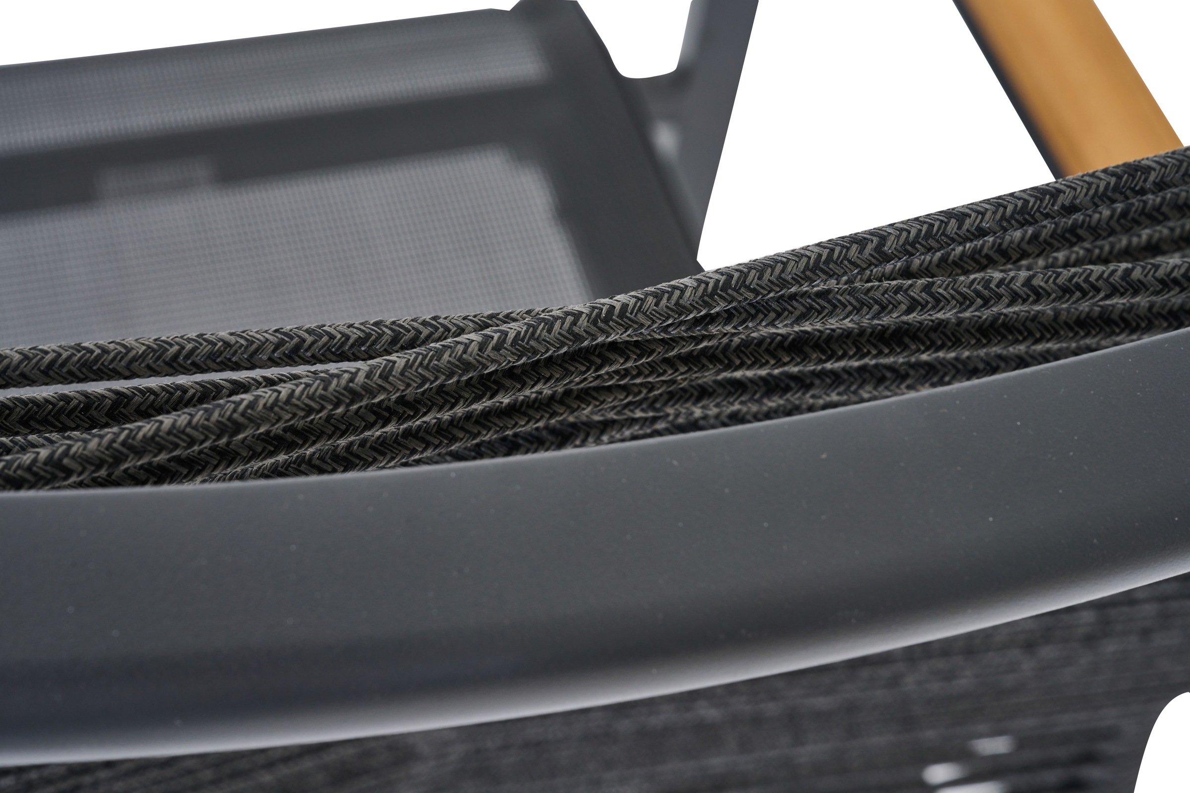 Siena Garden Gartensessel »BOLOGNA Stapelsessel« Aluminiumgestell, Rope Geflecht, Armlehnen aus Teak FSC 100%