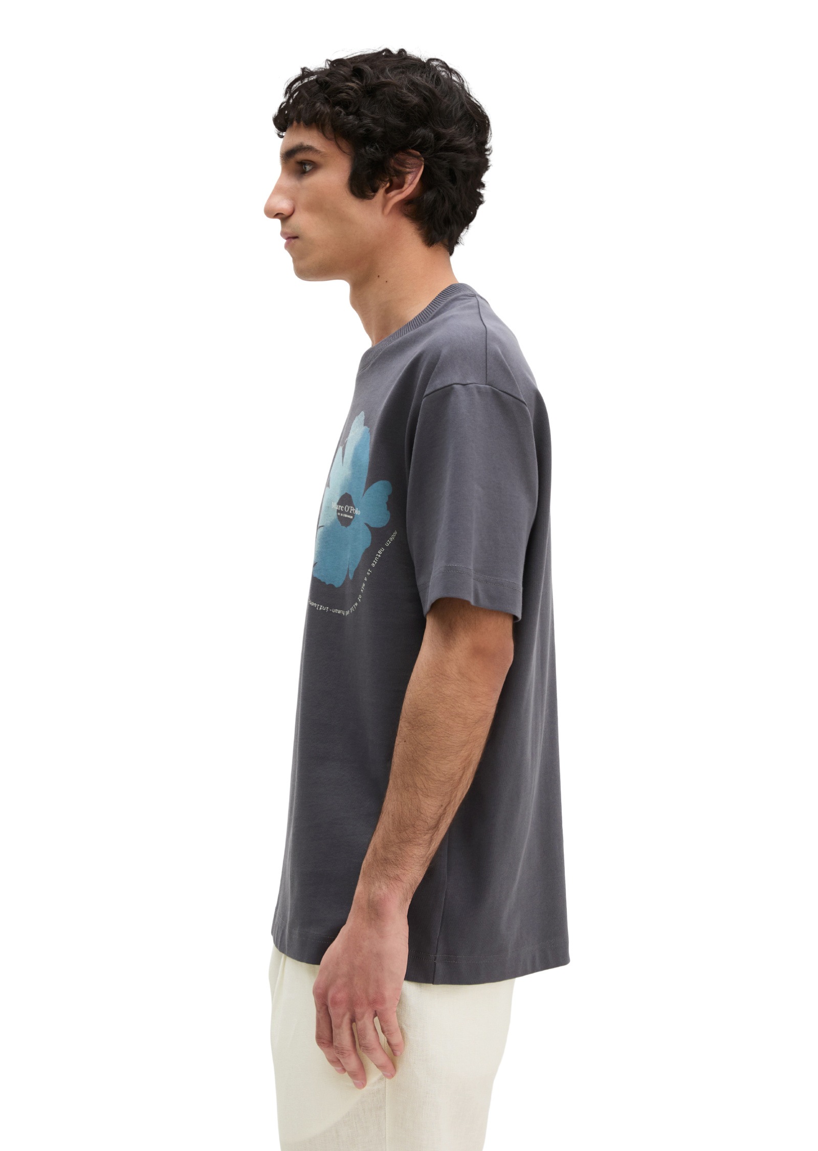 Marc OPolo T-Shirt "mit floralem Brustprint" günstig online kaufen