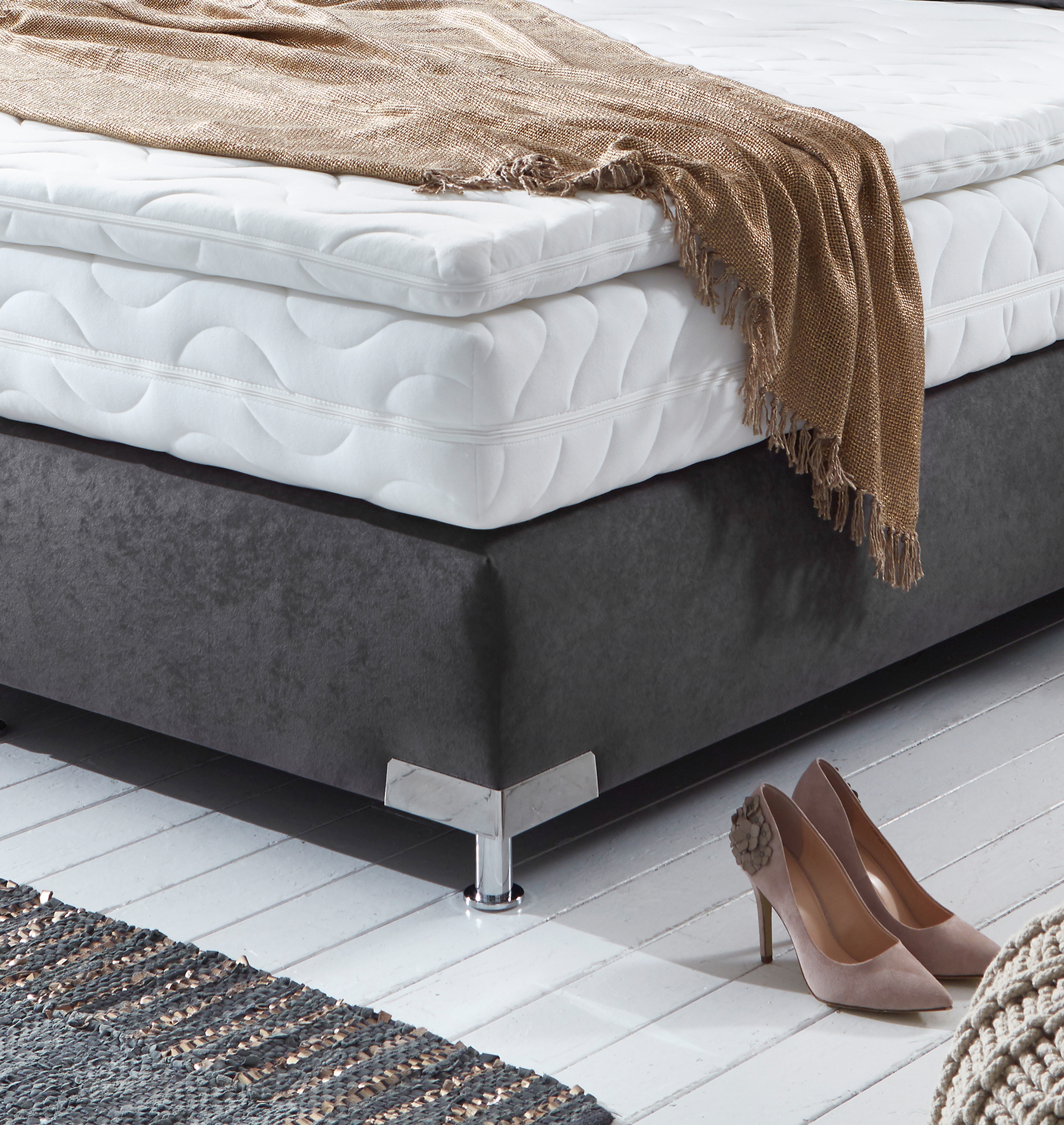 Thumbnail - Westfalia Schlafkomfort Boxspringbett "Ambiente, wahlweise in verschiedenen Größen & Farben" in verschiedenen Härtegrade...