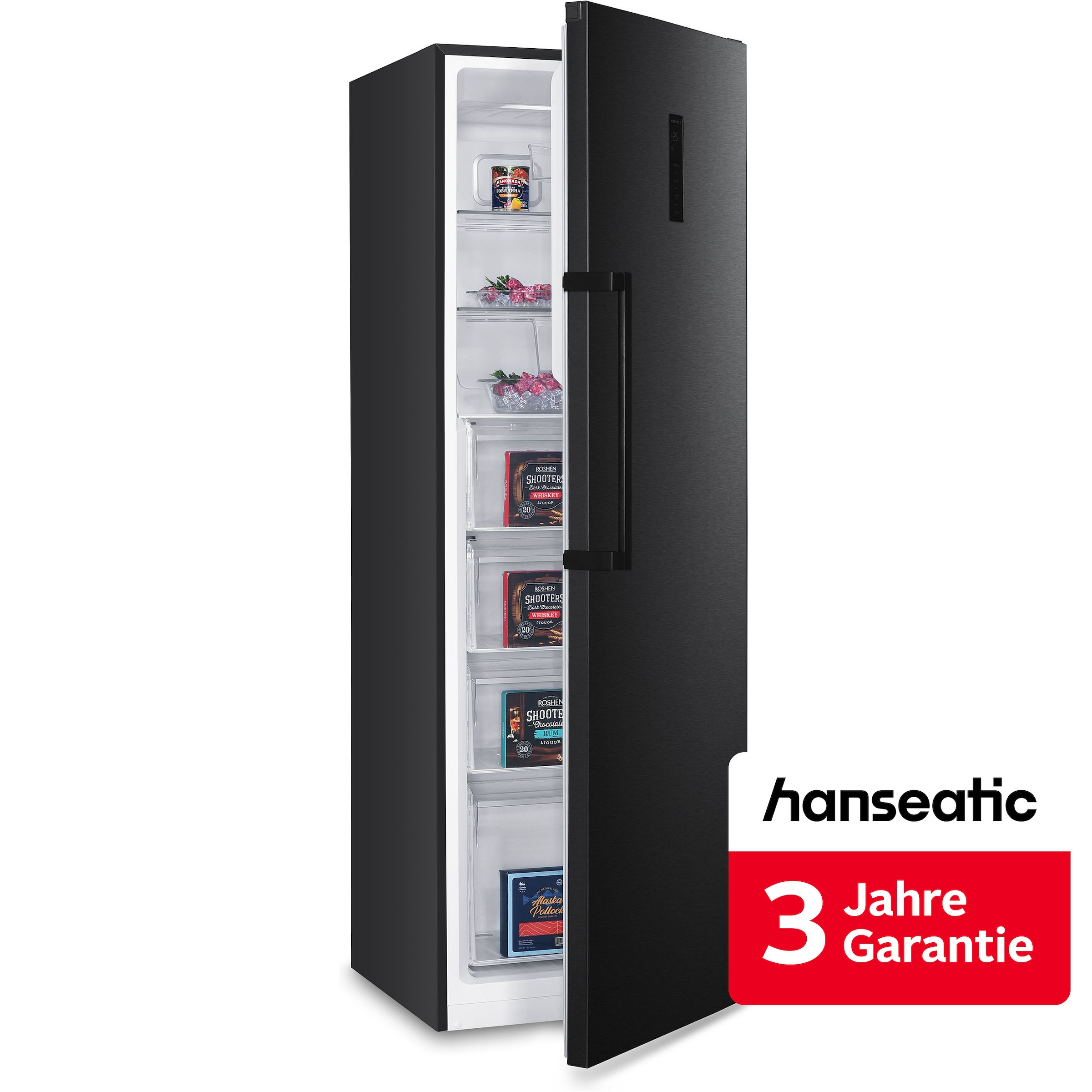 Hanseatic Gefrierschrank "HGS18560CNFBI" 185 cm hoch 60 cm breit inkl. 3 Jahre Herstellergarantie