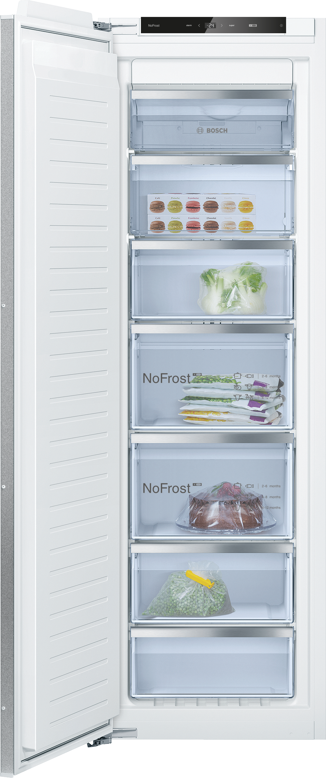 BOSCH Einbaugefrierschrank Serie 6 »GIN81ACE0«, 177,2 cm hoch, 55,8 cm breit