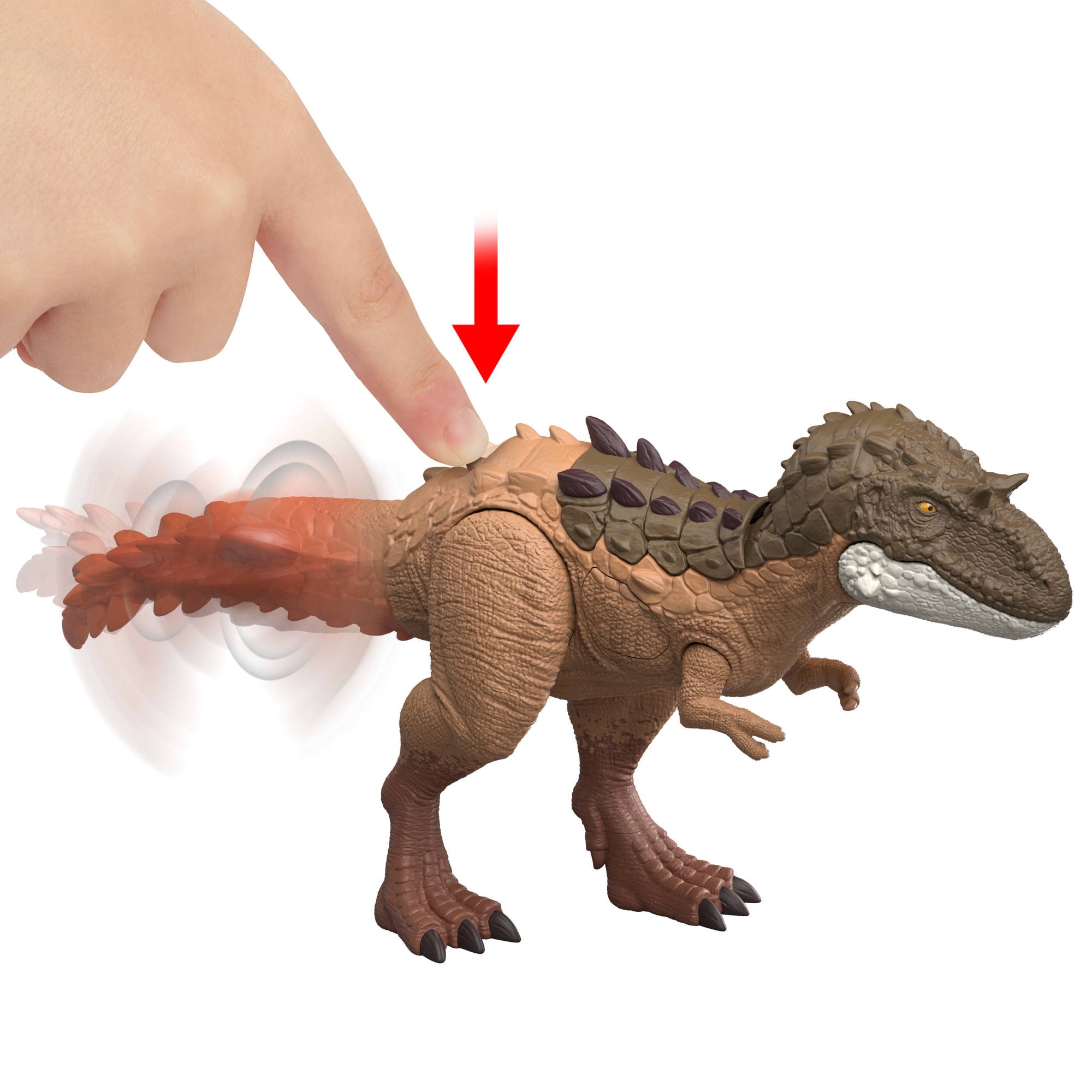 Mattel® Actionfigur »Jurassic World, Gigantic Thrashers - Gorgosaurus« mit Stampfattacke und Brüllgeräusch