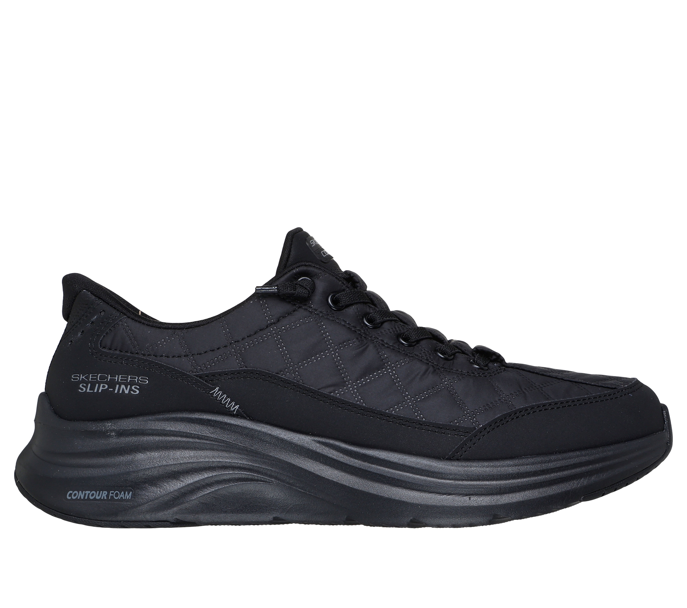 Skechers Slip-On Sneaker »CONTOUR FOAM«  Slipper, Schnürschuh in veganer Verarbeitung, Cozy Fit™-Komfort