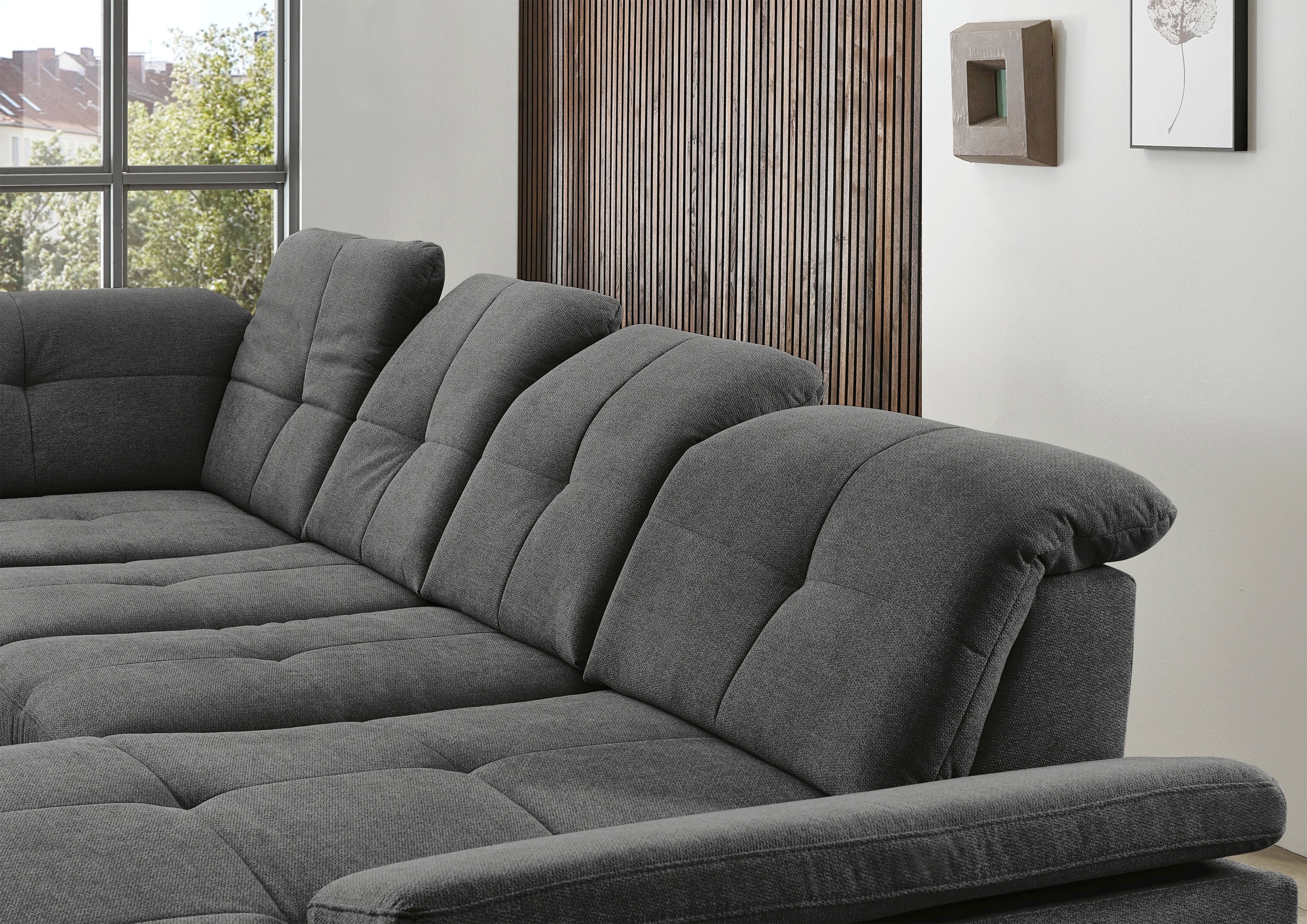 Die PlanBar Ecksofa »MP-IN16012 L-Form, mit Kaltschaum-Polsterung«, inkl. Sitztiefenverstellung wahlweise mit weiteren Funktionen
