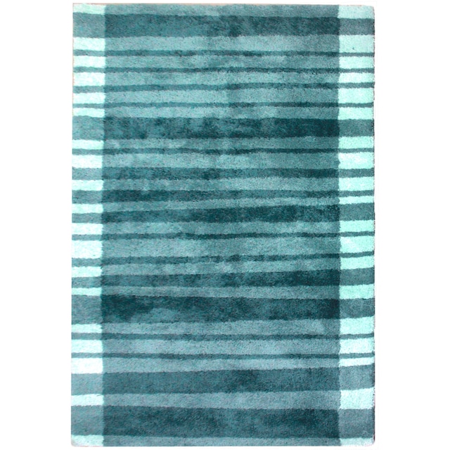 Bruno Banani Hochflor-Teppich »Cameo-Bordüre«, rechteckig, gestreiftes  Muster mit Bordüre, angenehme Haptik, Streifen auf Rechnung | BAUR