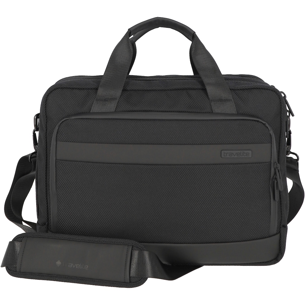 travelite Laptoptasche »Meet«, Arbeitstasche mit 15,6-Zoll Laptopfach und Trolley-Aufsteck-System