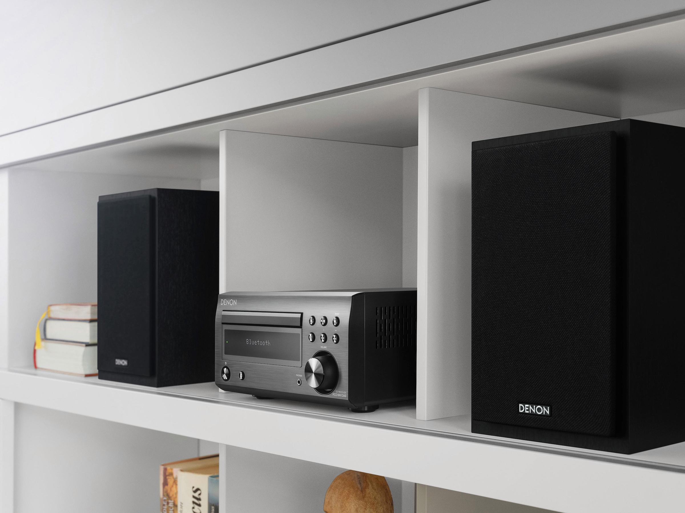 Denon Microanlage »D-M41«, (Bluetooth Digitalradio (DAB+)-FM-Tuner mit RDS 60 W), CD-Player, Bluetooth