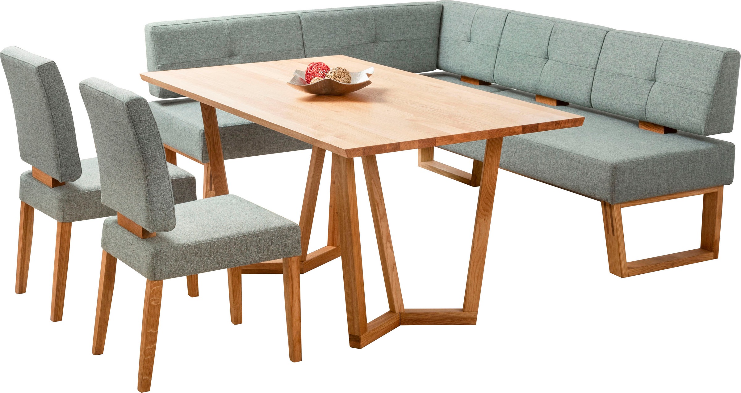 Thumbnail - OTTO home Eckbankgruppe "Ponza Eckbank Küchenbank BESTSELLER" Set, 4 Stk. tlg. Sitzgruppe Esszimmer Stühle Tisch und Ban...
