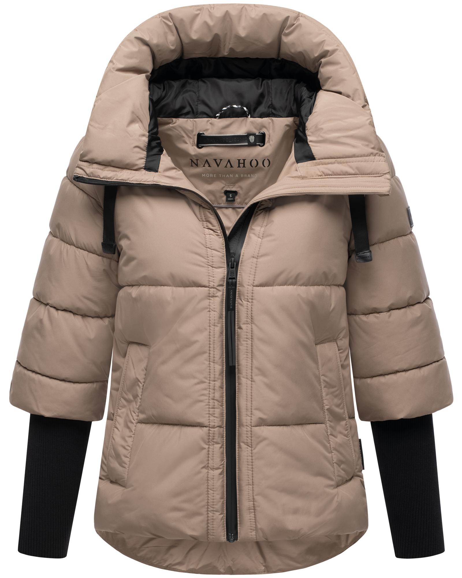 Navahoo Steppjacke "Lotusherz XIV" mit Kapuze Warme gesteppte Winterjacke m günstig online kaufen