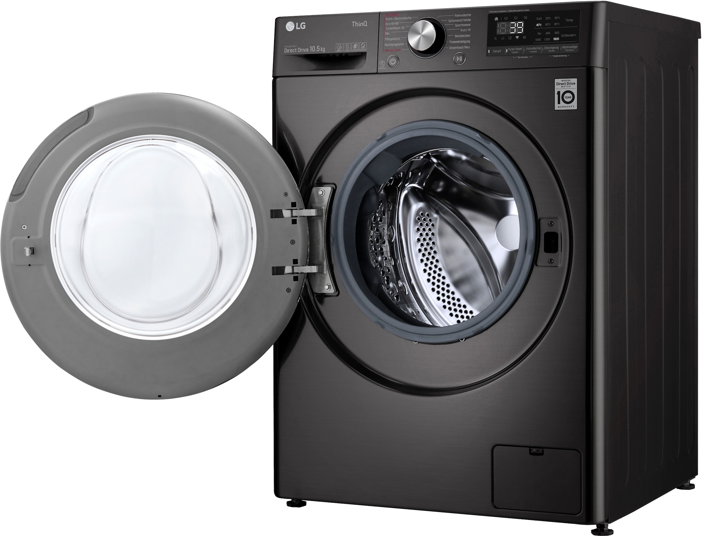 in LG F6WV710P2S, Waschen nur kg, Waschmaschine U/min, - Minuten 10,5 | 39 BAUR »F6WV710P2S«, TurboWash® bestellen 1600 online