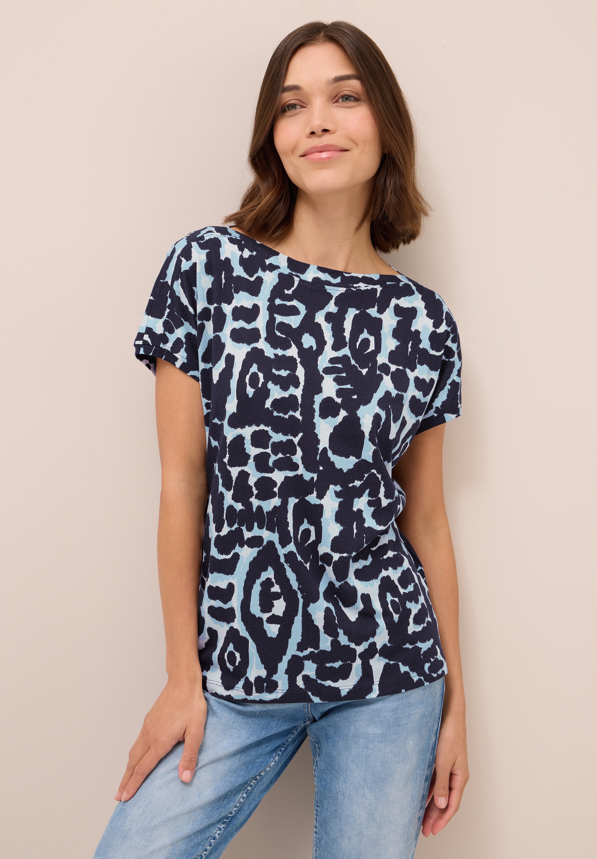Cecil T-Shirt, mit grafischem Muster günstig online kaufen