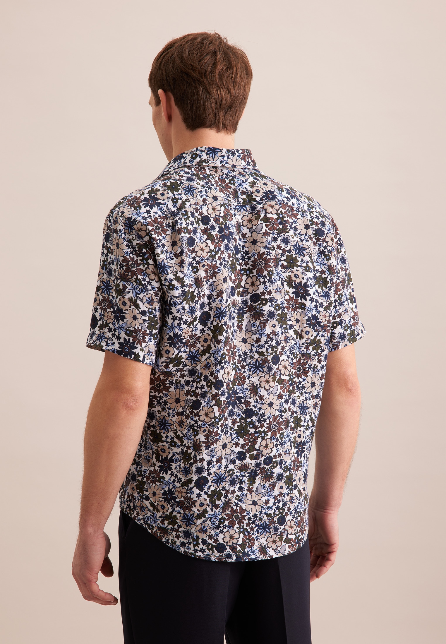 seidensticker Businesshemd »Regular«, Regular Kurzarm Kentkragen Floral