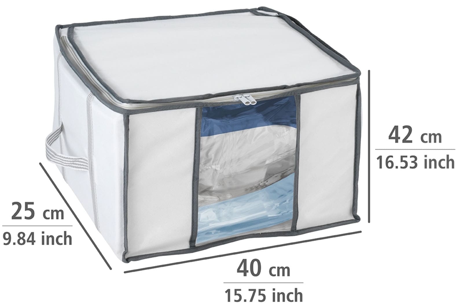 WENKO Unterbettkommode »Vakuum Soft Box S«, integrierte Vakuum-Tasche & Blitzventil, bis zu 75 % Platzersparnis