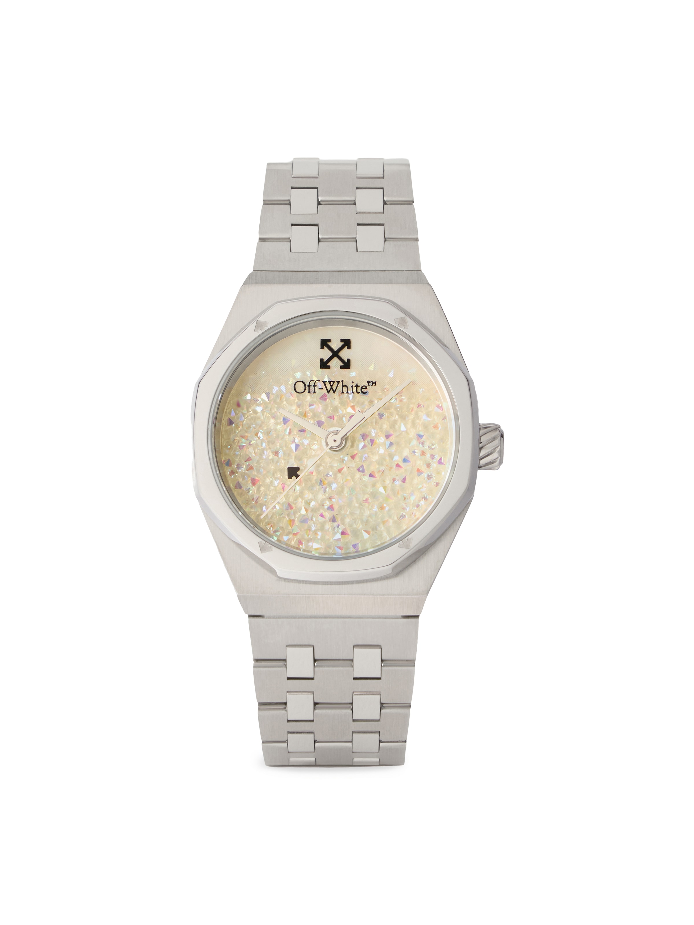 OFF-WHITE Quarzuhr »DUST« Armbanduhr, Damenuhr, Edelstahlarmband, analog