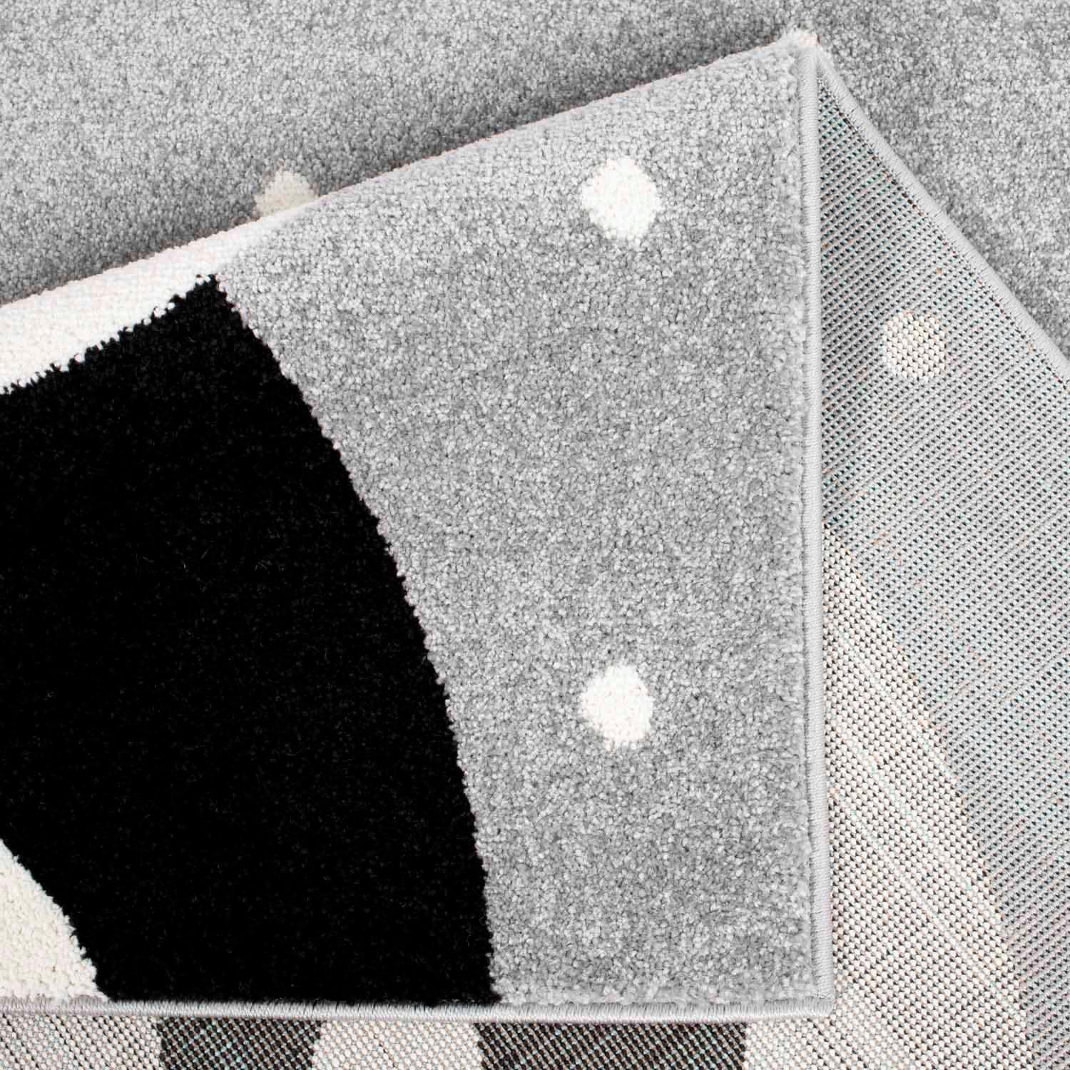 Carpet City Kinderteppich »Bubble Kids 1334« rechteckig 11 mm Höhe Spielteppich, Panda-Bär, Weicher Flor, Pflegeleicht, Kinderzimmer