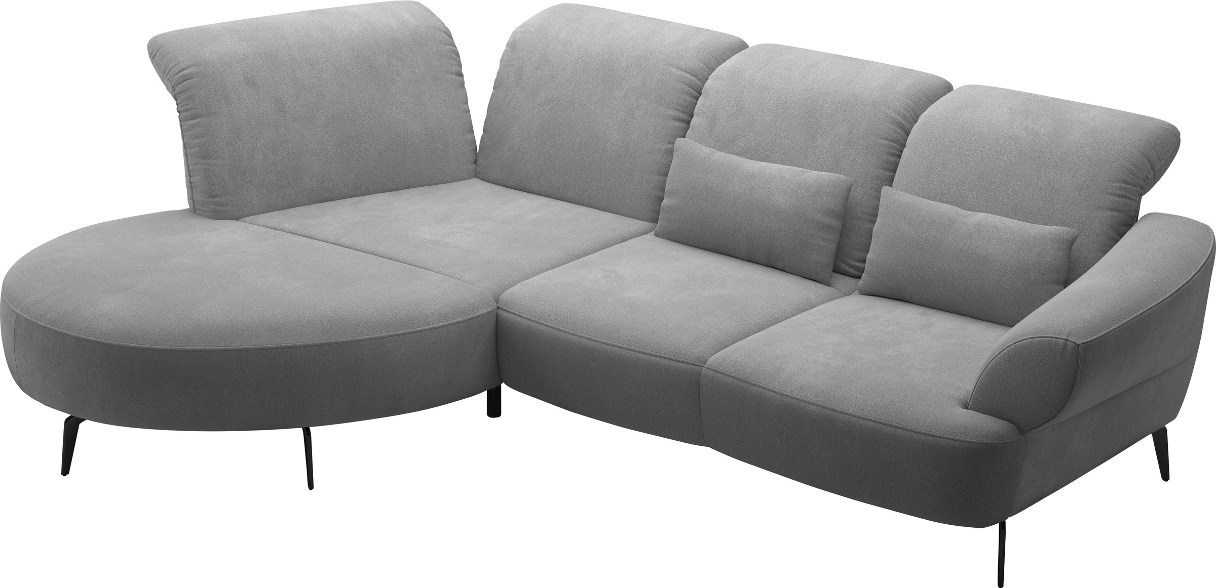 sit&more Ecksofa »Dance, L-Form, inkl. Sitztiefenverstellung«, inkl. Click&Seat, optional mit Kopfteilverstellung