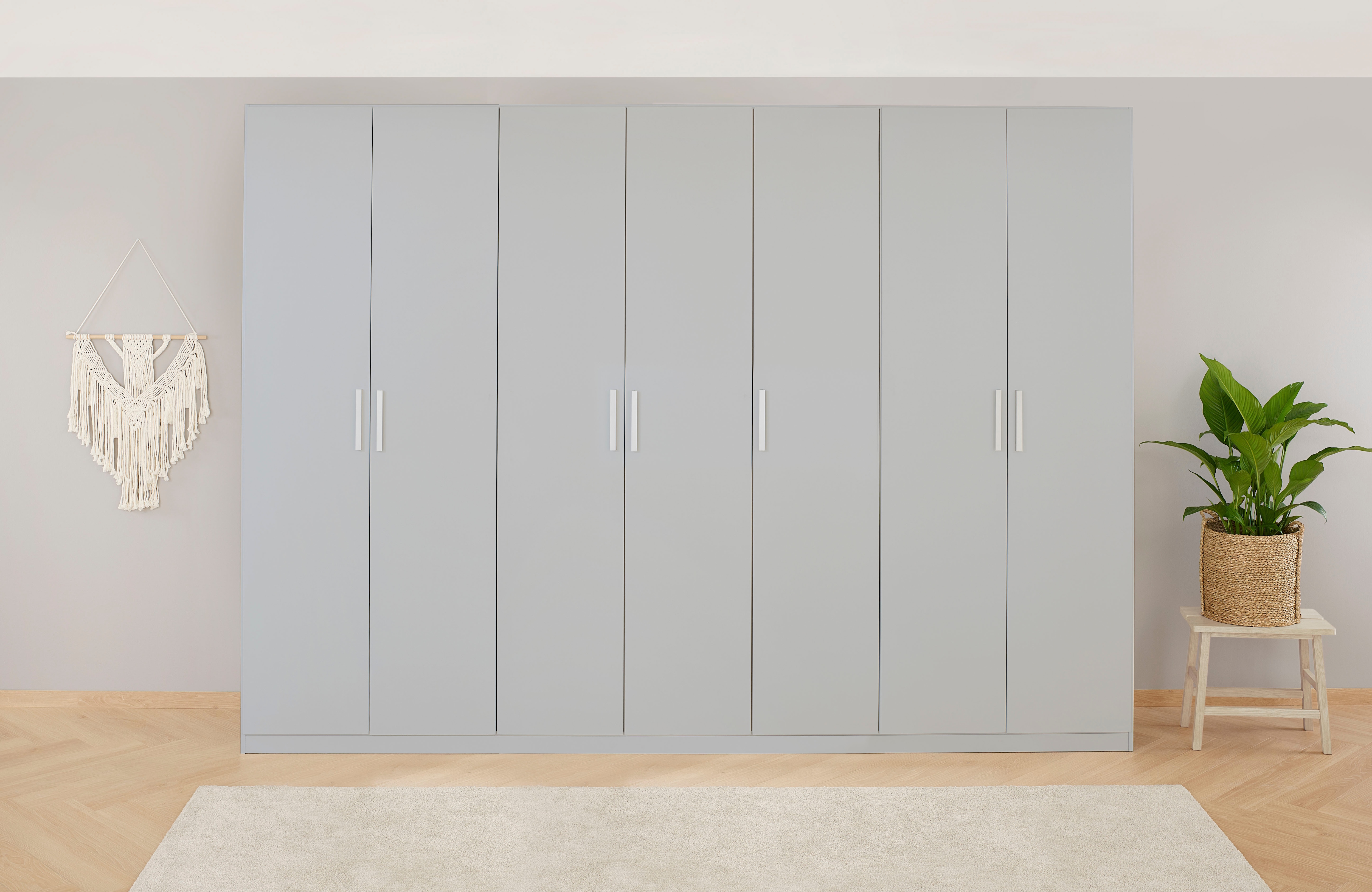 OTTO home "Mehrzweckschrank Aktenschrank Möbel Mietswohnung Schlafzimmer KOLUNA" Breiten 181/226/271/315 cm Höhen 210/229 cm, moderne Dekor-Front, inkl. 2 Innenschubladen sowie extra Einlegeböden MADE IN GERMANY