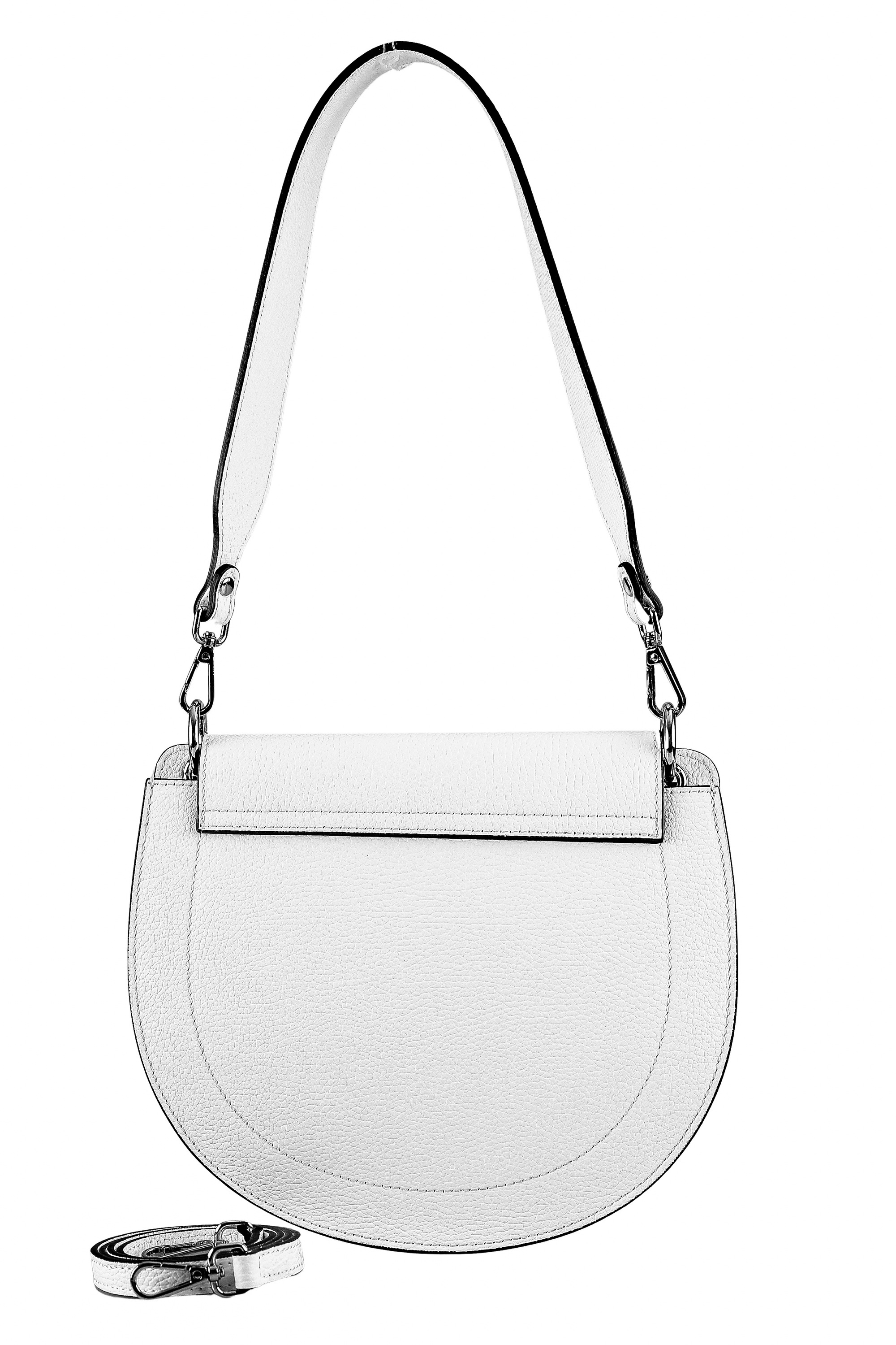 COLLEZIONE ALESSANDRO Schultertasche »Bianco Luxe«, aus Leder in luxuriösem weiß