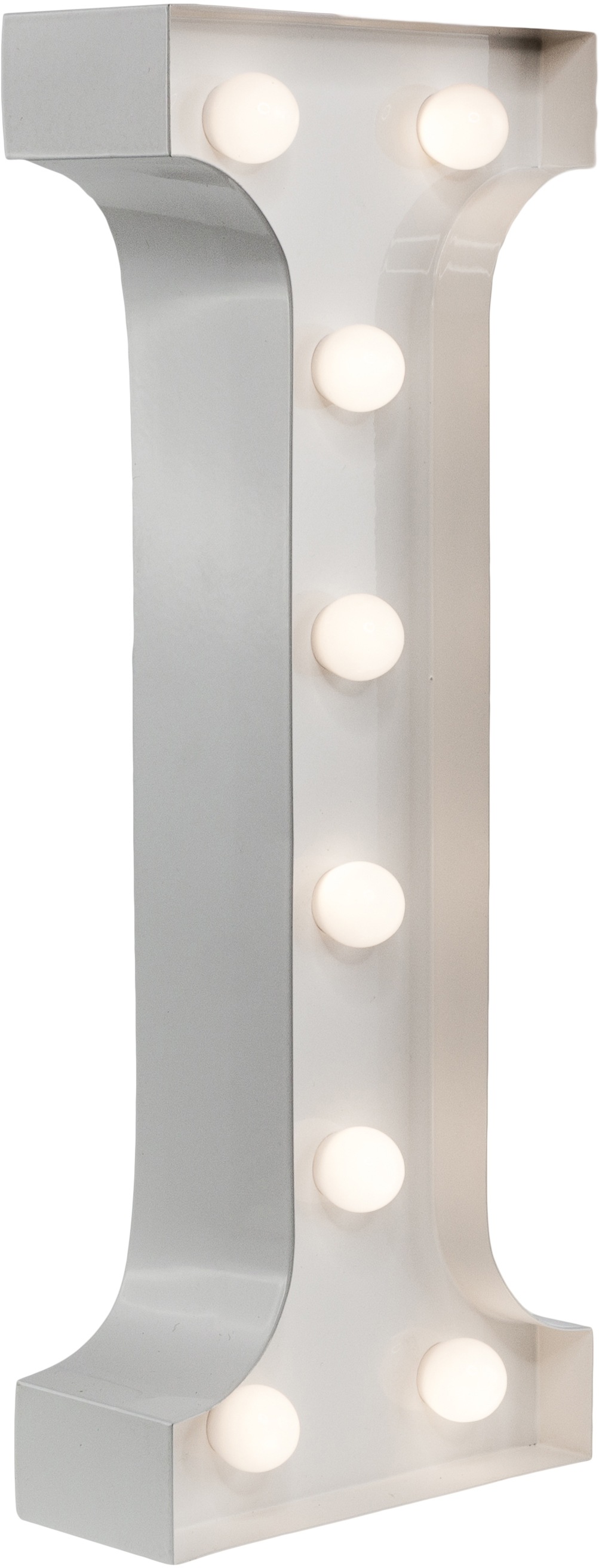 MARQUEE LIGHTS Tischleuchte »I Herz U«, 36 flammig, Leuchtmittel LED-Modul | LED fest integriert, Wandlampe, Tischlampe I Heart U mit 36 festverbauten LEDs - 69x31 cm