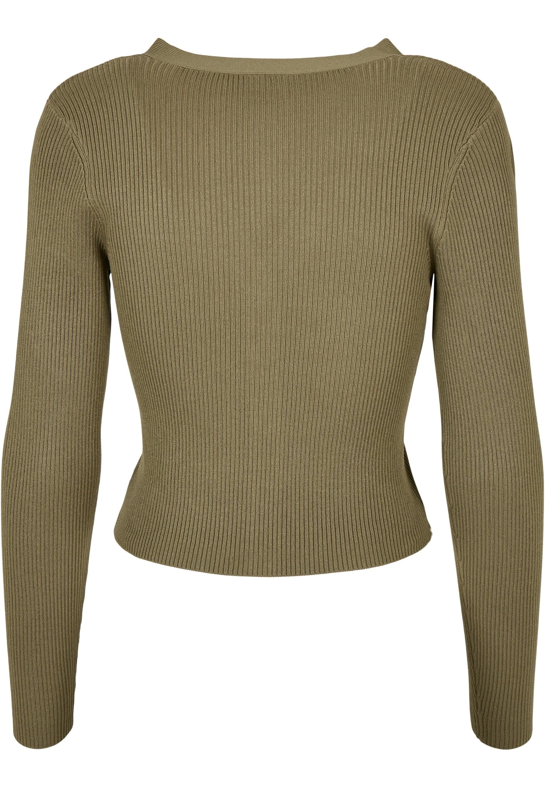 URBAN CLASSICS Strickjacke »Urban Classics Damen Ladies Short Rib Knit Cardigan«