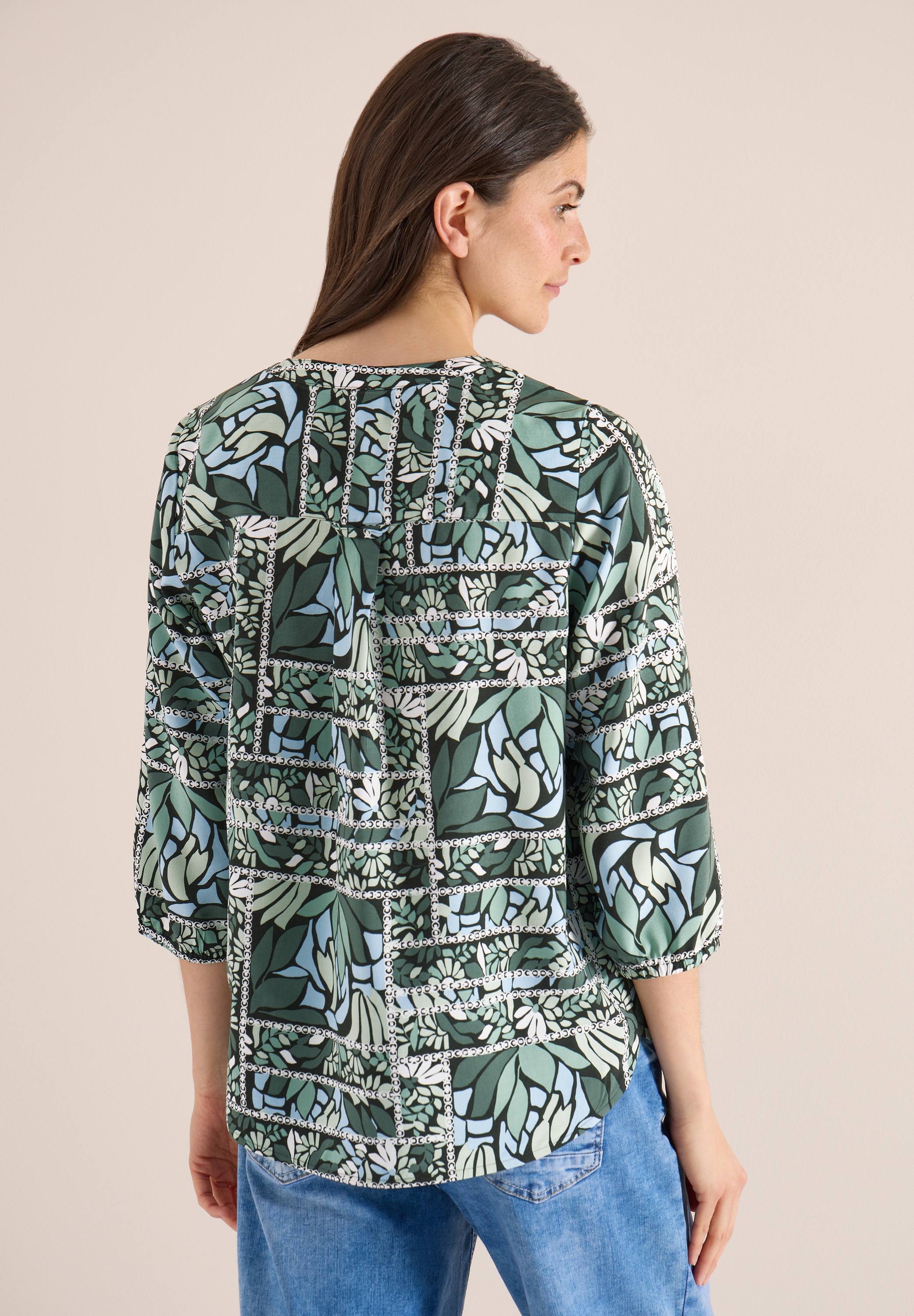 Cecil Klassische Bluse mit 3/4 Ärmeln